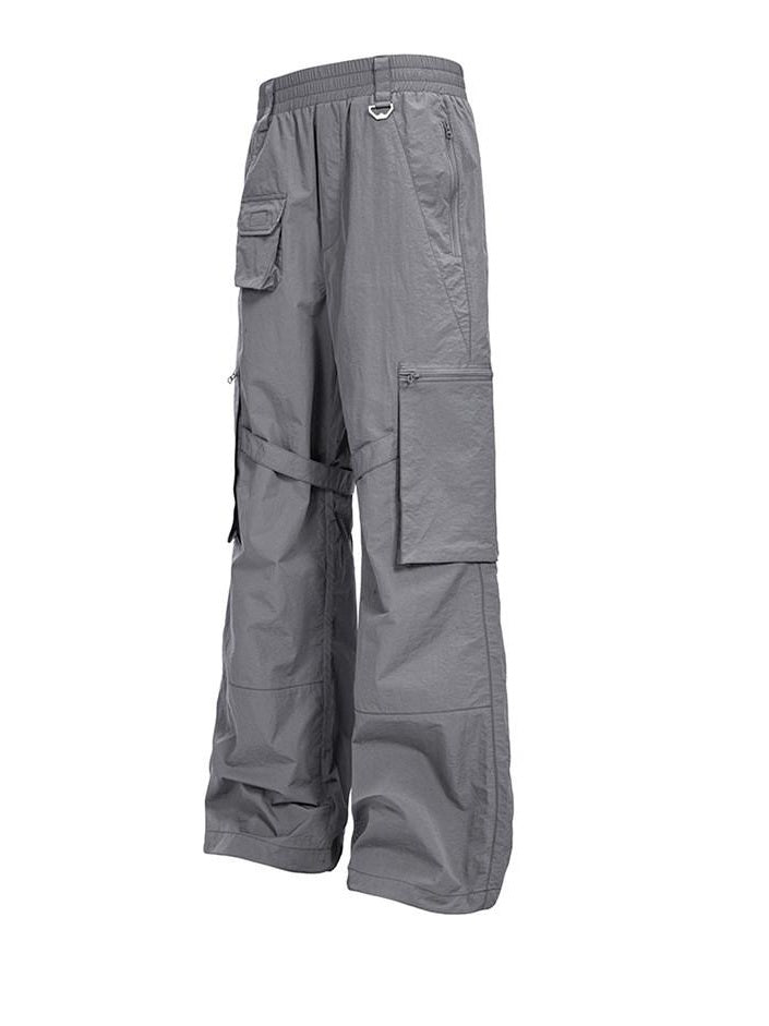 CATSSTAC Uv Protection Loose Fit Long Casual Youth Everyday Gray Sun Protection Pants