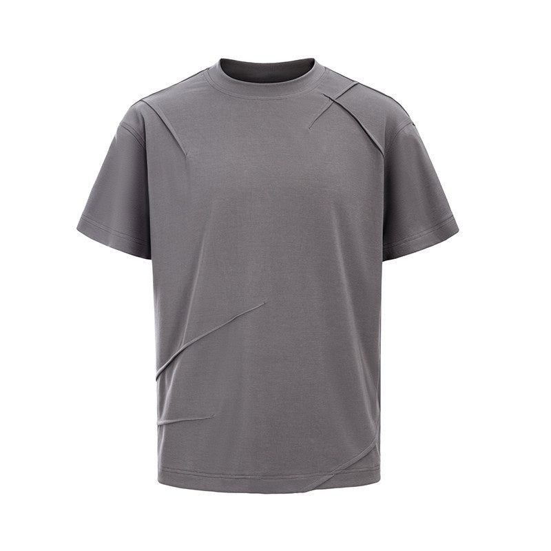 CATSSTAC Oversized Crew Neck Trendy Unisex Daily Black Gray Brown Short Sleeve T-Shirts