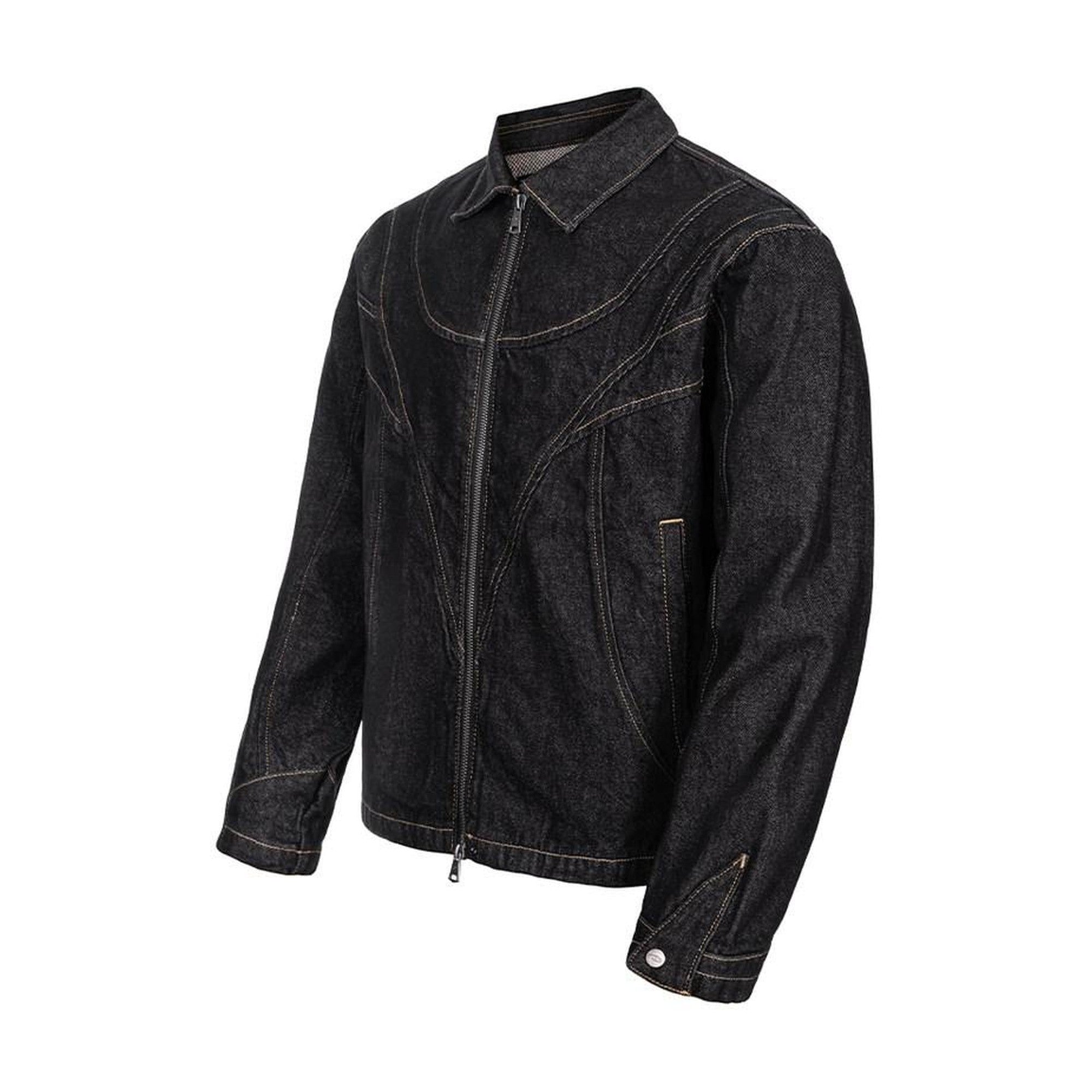 100 Percent Cotton Black Oversized Unisex Long Sleeve Denim Jackets main image