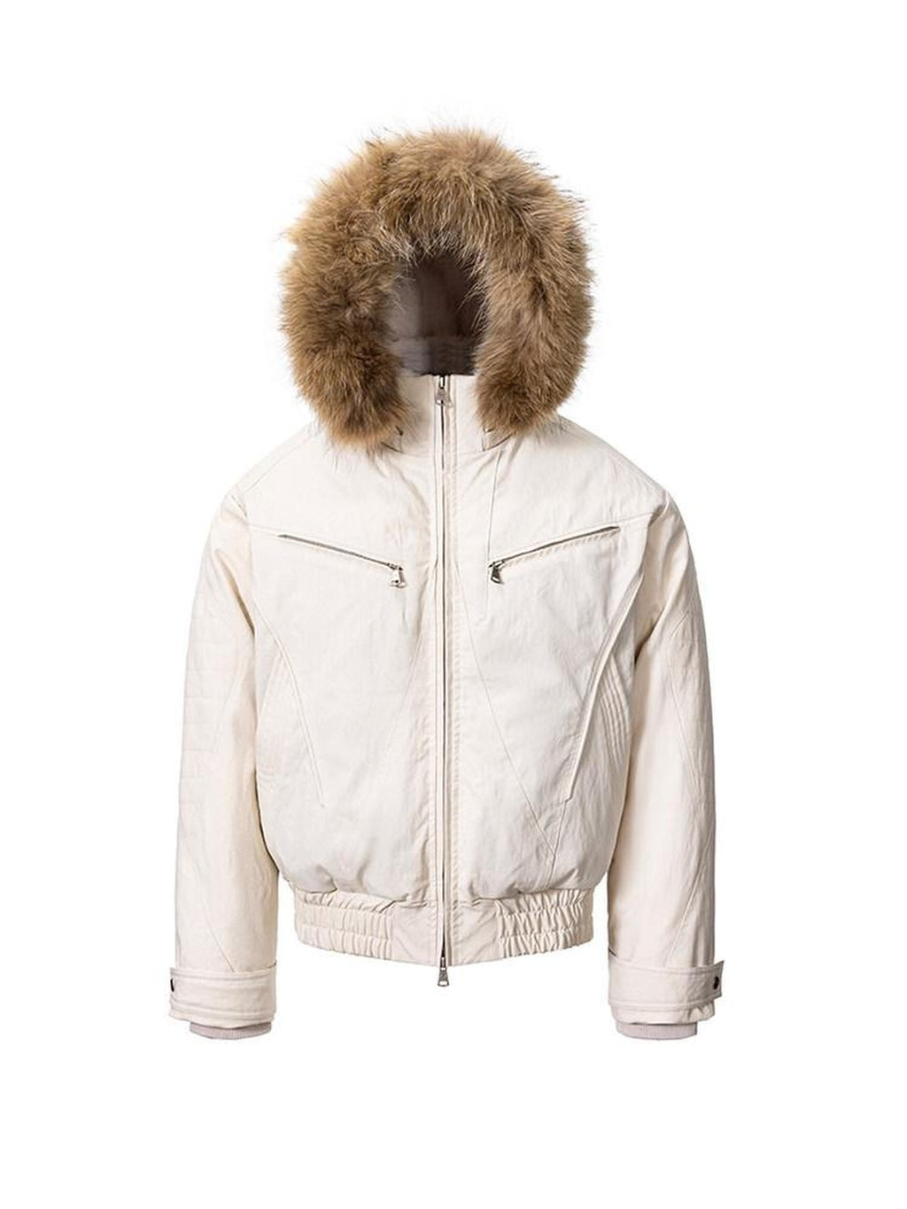 CATSSTAC Three Proof Insulated Hooded Loose Casual Men Zip Front Eagle Logo Down Jackets