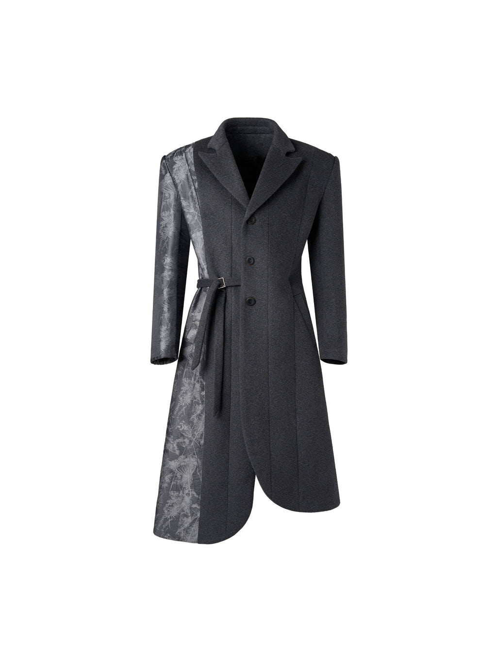 BALITONE_Wrinkle_Free_Slim_Fit_Irregular_Hem_Blazer_Collar_Trendy_Deep_Gray_Wool_Coats_MISSTT