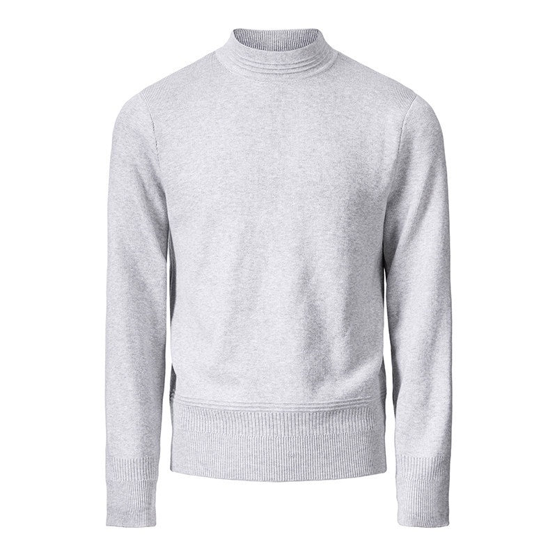 CATSSTAC Soft Loose Mock Neck Warm Casual Unisex Knit Black Gray Sweaters