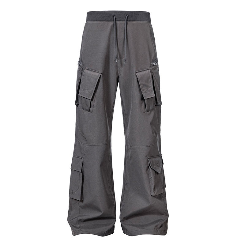 CATSSTAC_Comfortable_Relaxed_Straight_Wide_Leg_Casual_Daily_Youth_Black_Gray_Shell_Pants_MISSTT