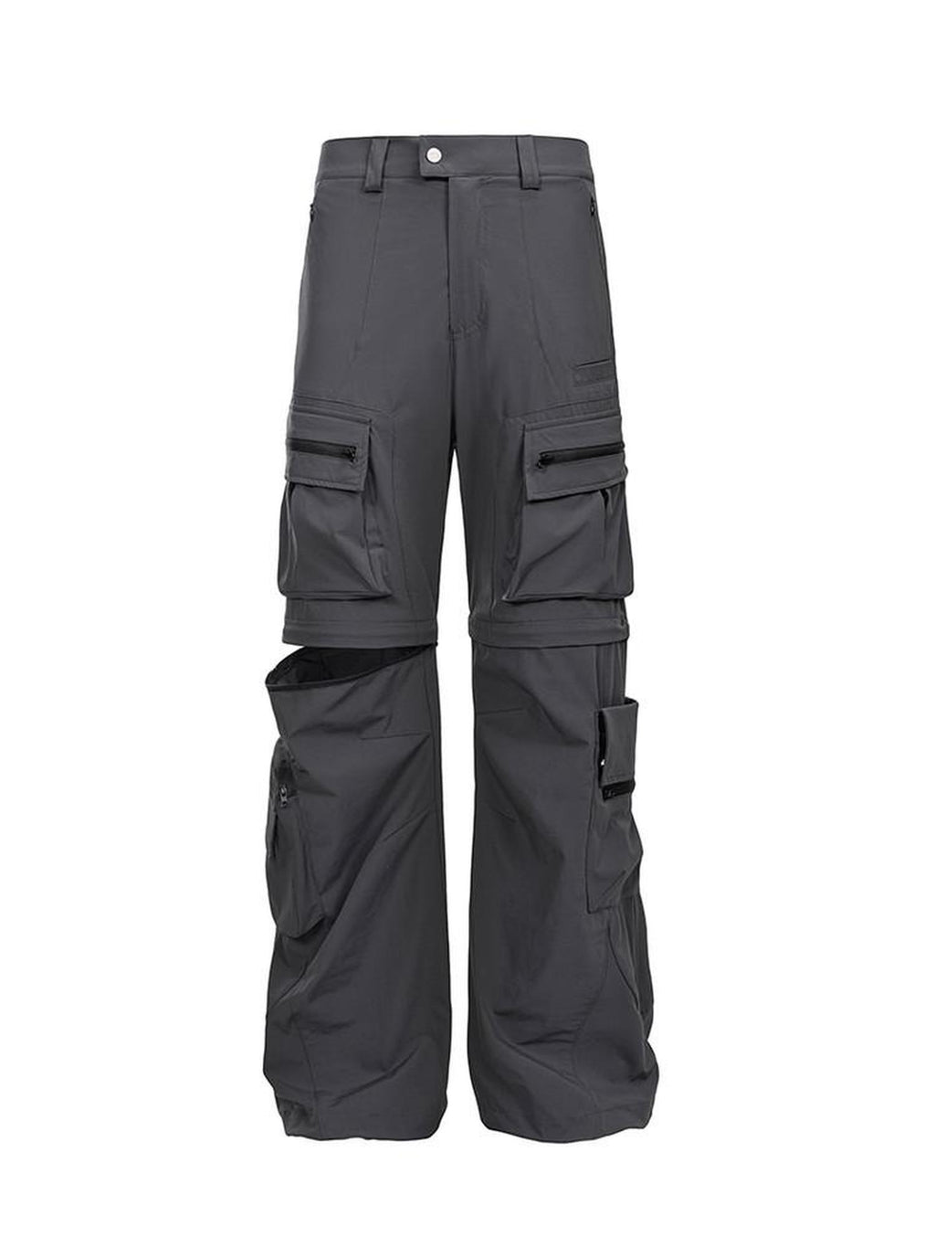 CATSSTAC Uv Blocking Loose Wide Leg Mid Rise Casual Youth Black Gray Sun Protection Pants
