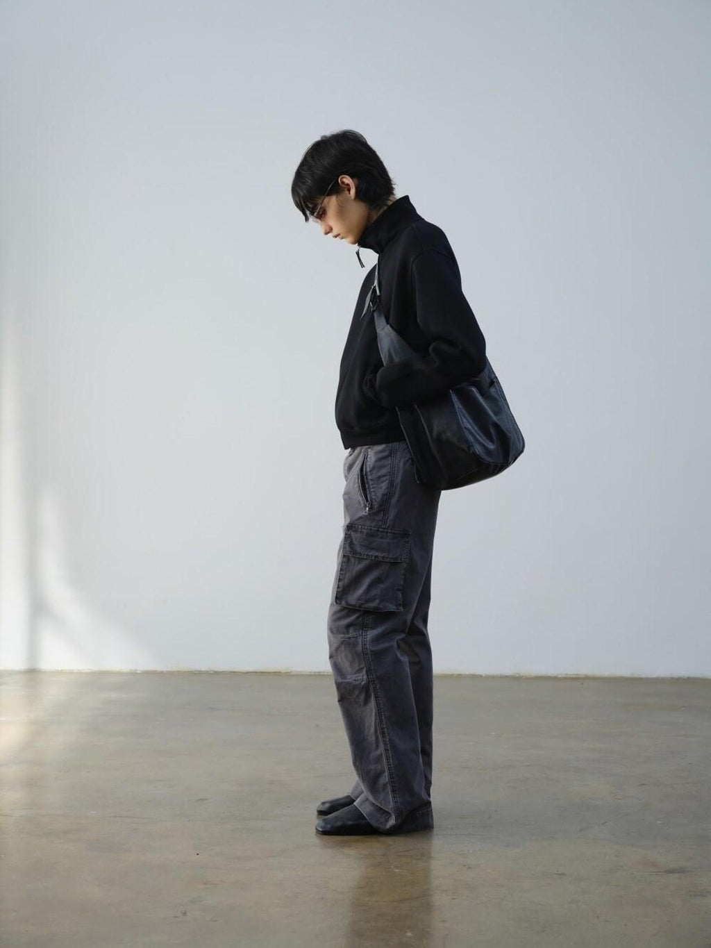 VLABMADE Distressed Cotton Straight Leg Pocketed Everyday Youth Wide Cargo Pants