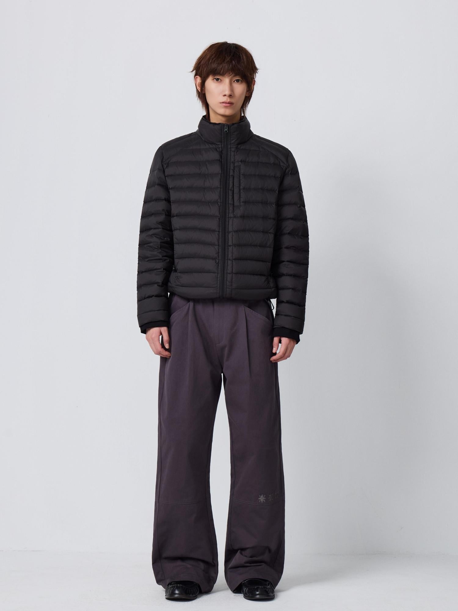 4JUNKS 90 Percent White Duck Down Warm Windproof Detachable Hood Nylon Down Jackets