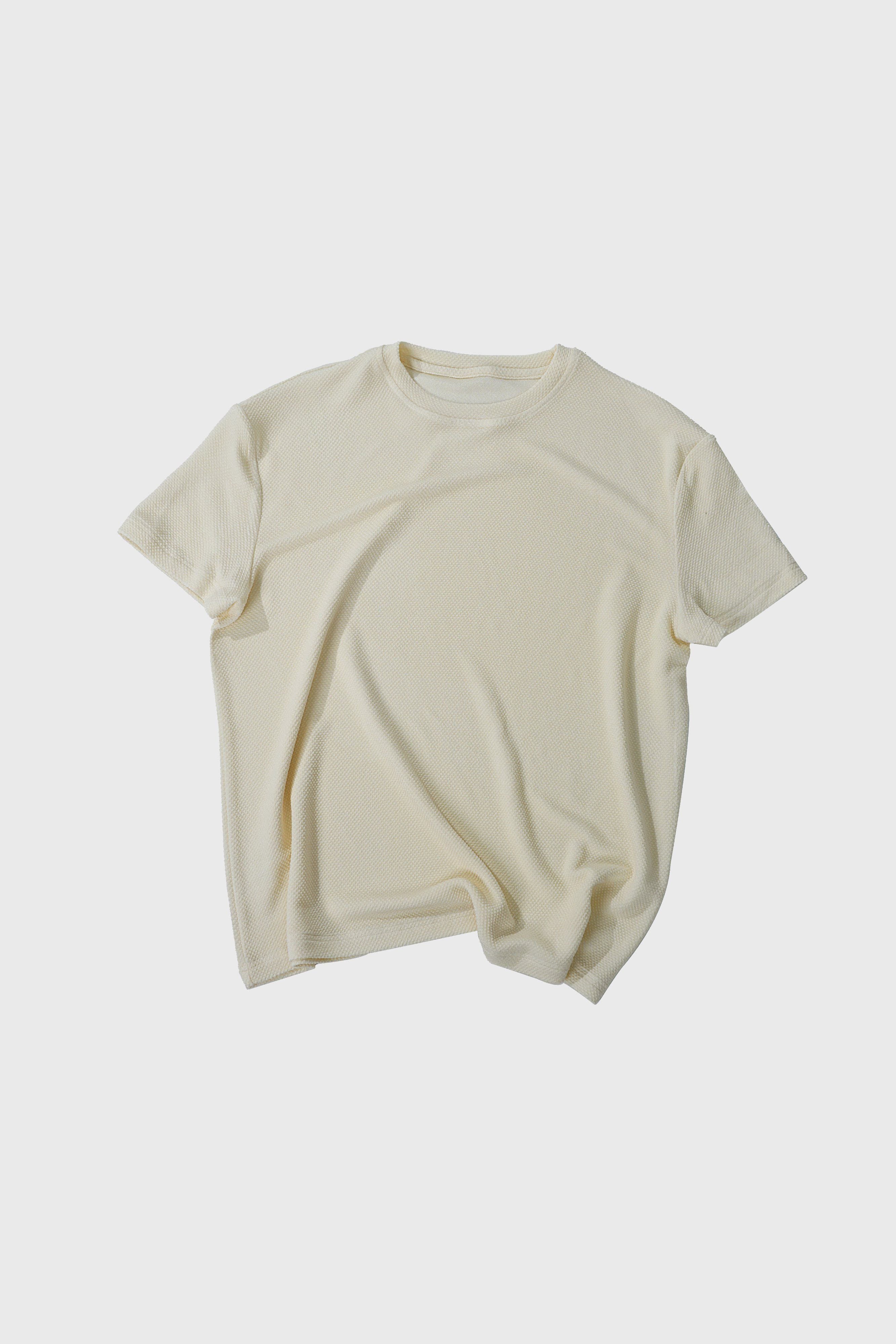 4JUNKS_Breathable_Acetate_Blend_Slim_Fit_Crew_Neck_Unisex_Solid_Short_Sleeve_T-Shirts_MISSTT