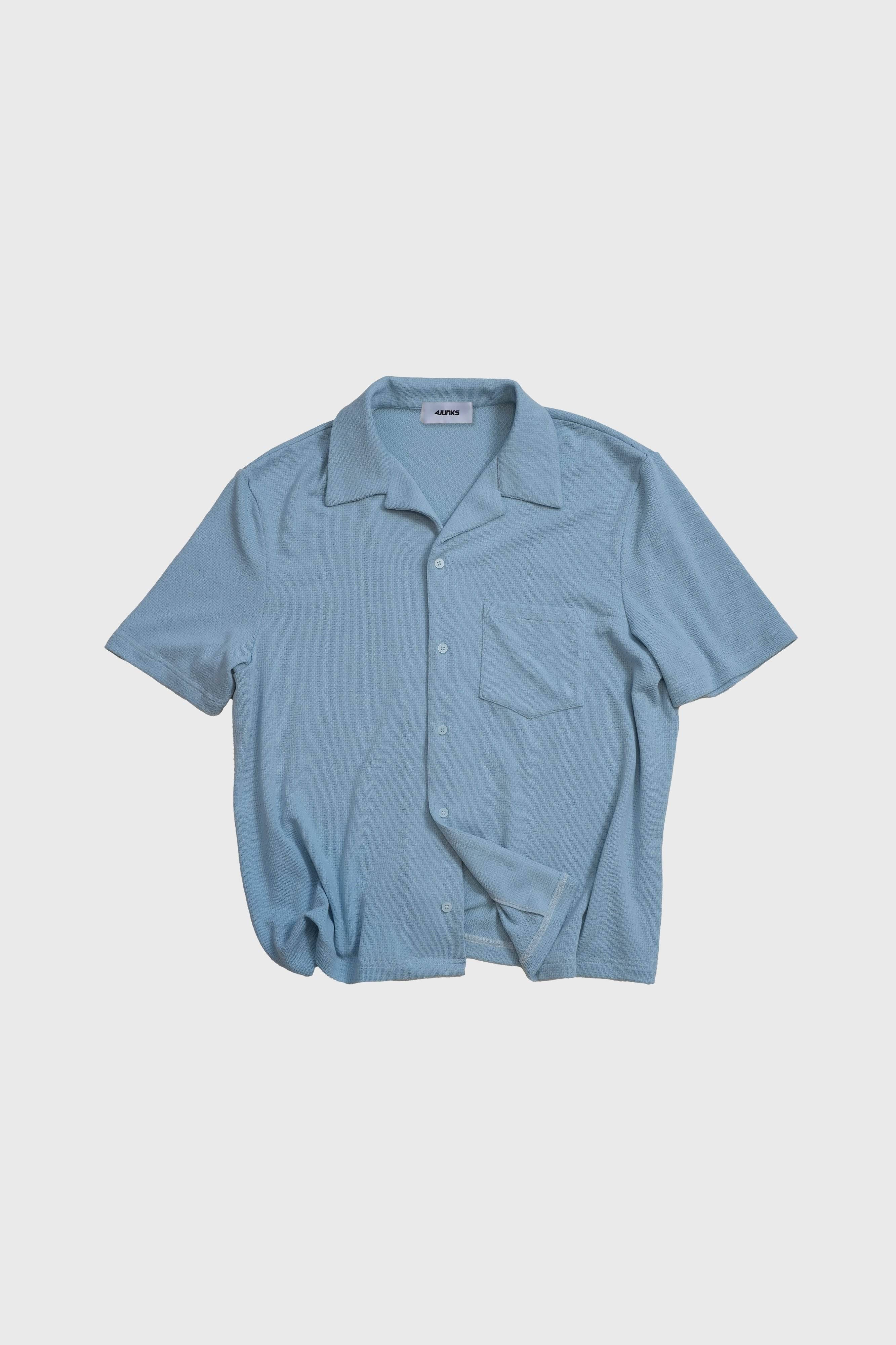 4JUNKS_Breathable_Recycled_Blend_Loose_Fit_Cuban_Collar_Unisex_Diamond_Shirts_MISSTT
