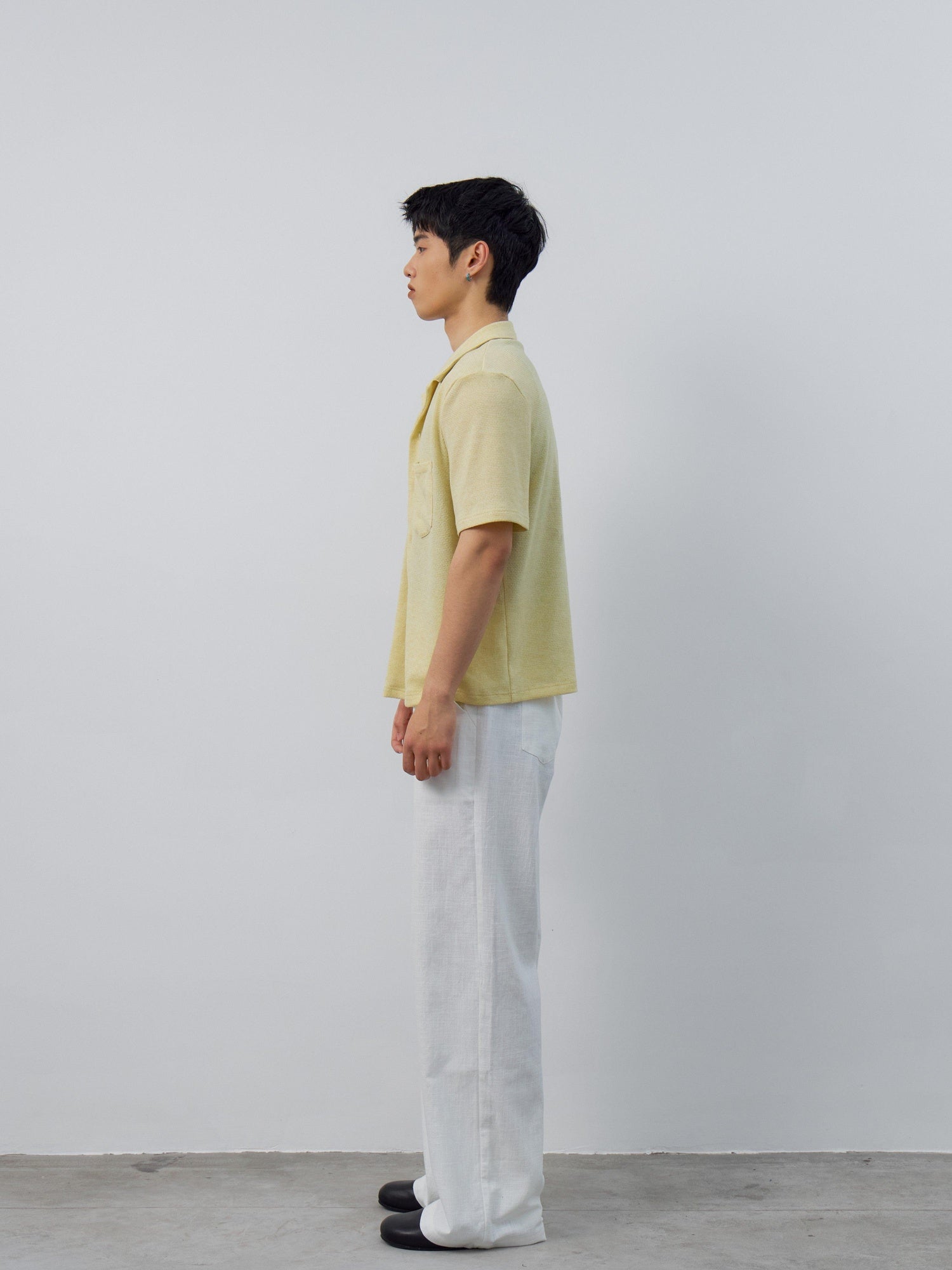 4JUNKS Breathable Recycled Blend Loose Fit Cuban Collar Unisex Diamond Shirts
