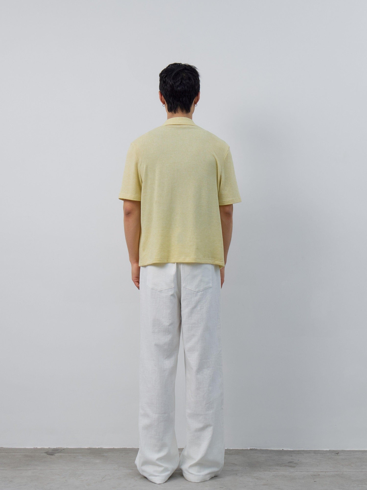 4JUNKS Breathable Recycled Blend Loose Fit Cuban Collar Unisex Diamond Shirts
