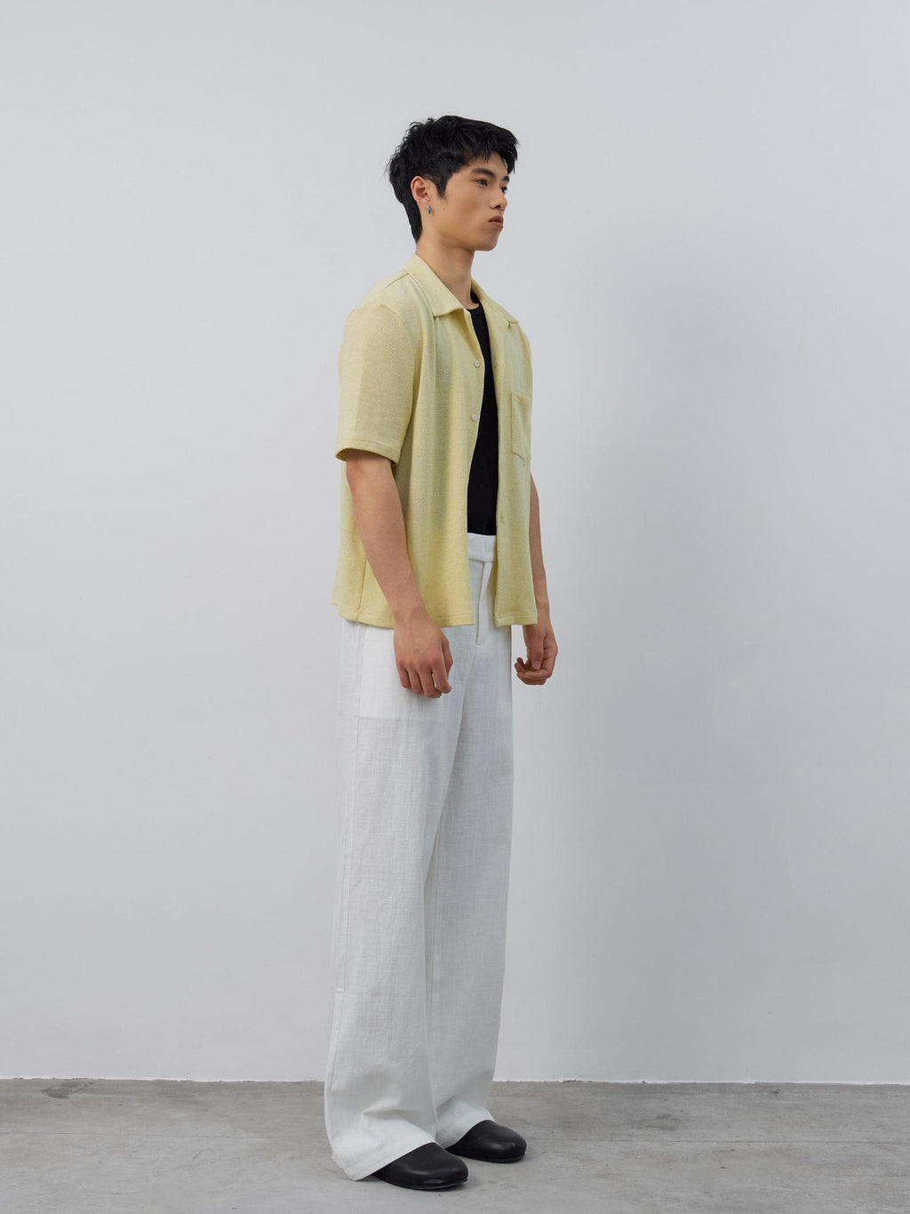 4JUNKS Breathable Recycled Blend Loose Fit Cuban Collar Unisex Diamond Shirts