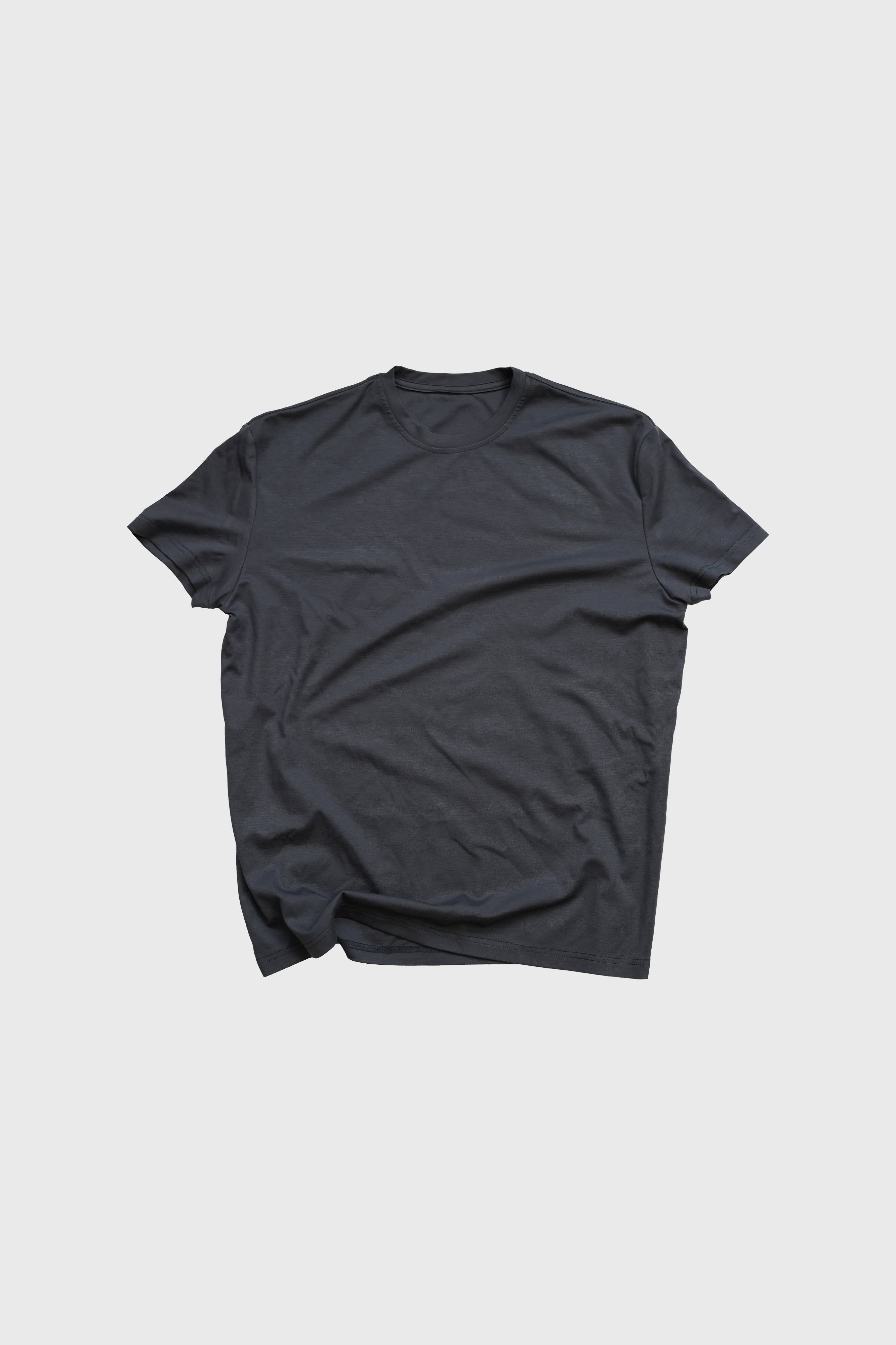 4JUNKS_Breathable_Recycled_Fabric_Slim_Fit_Crew_Neck_Unisex_Solid_Short_Sleeve_T-Shirts_MISSTT