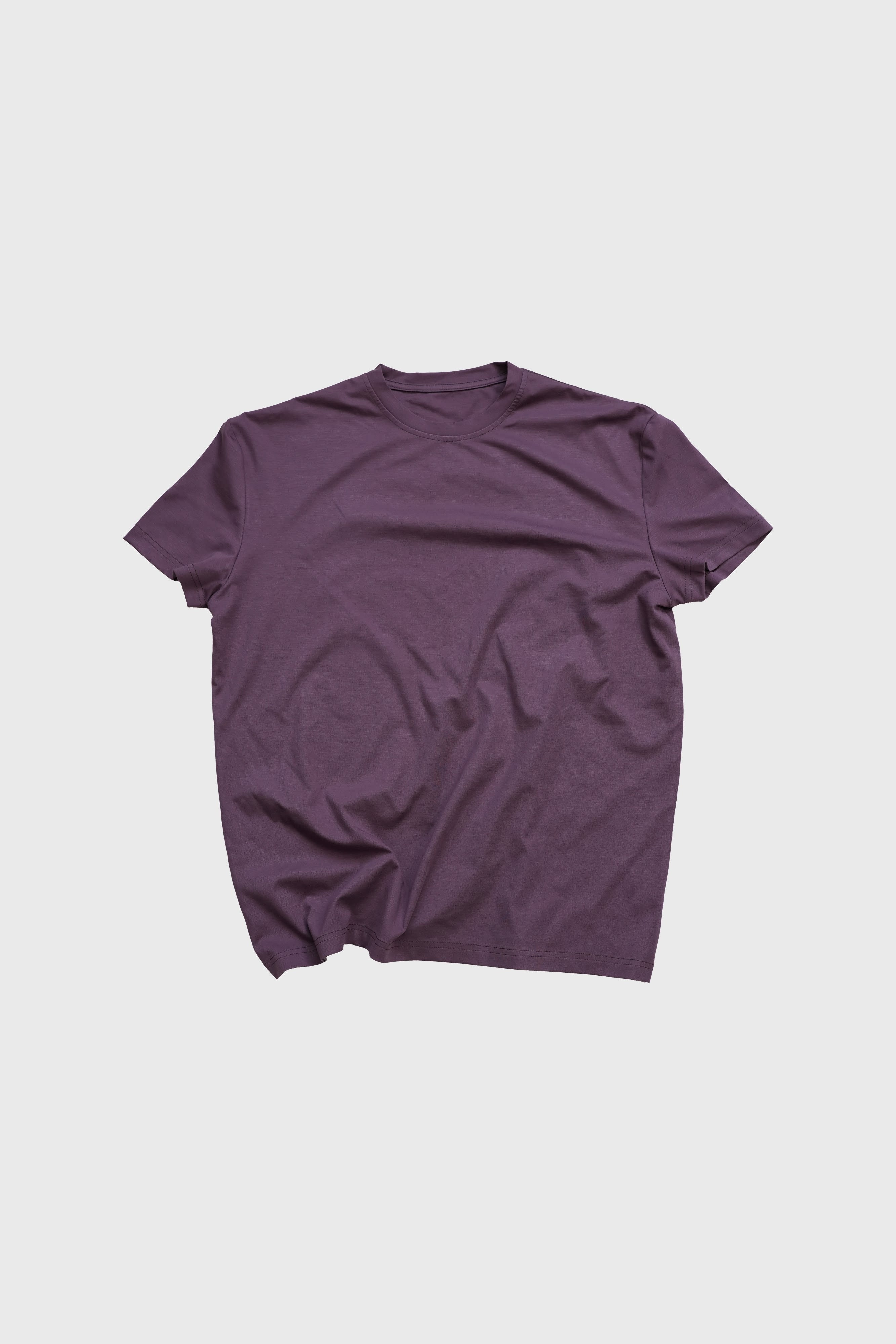 4JUNKS_Breathable_Recycled_Fabric_Slim_Fit_Crew_Neck_Unisex_Solid_Short_Sleeve_T-Shirts_MISSTT