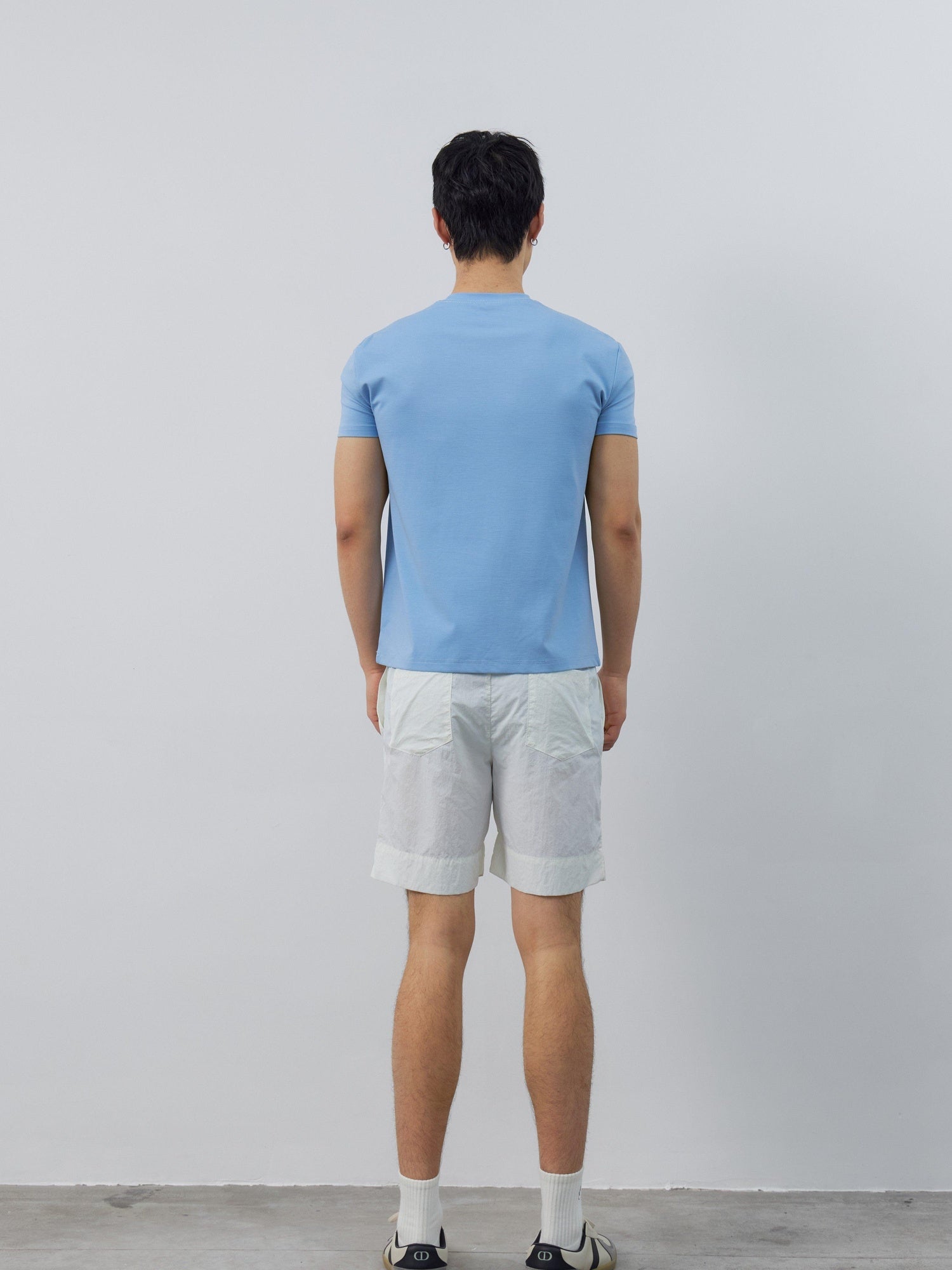 4JUNKS Breathable Recycled Fabric Slim Fit Crew Neck Unisex Solid Short Sleeve T-Shirts