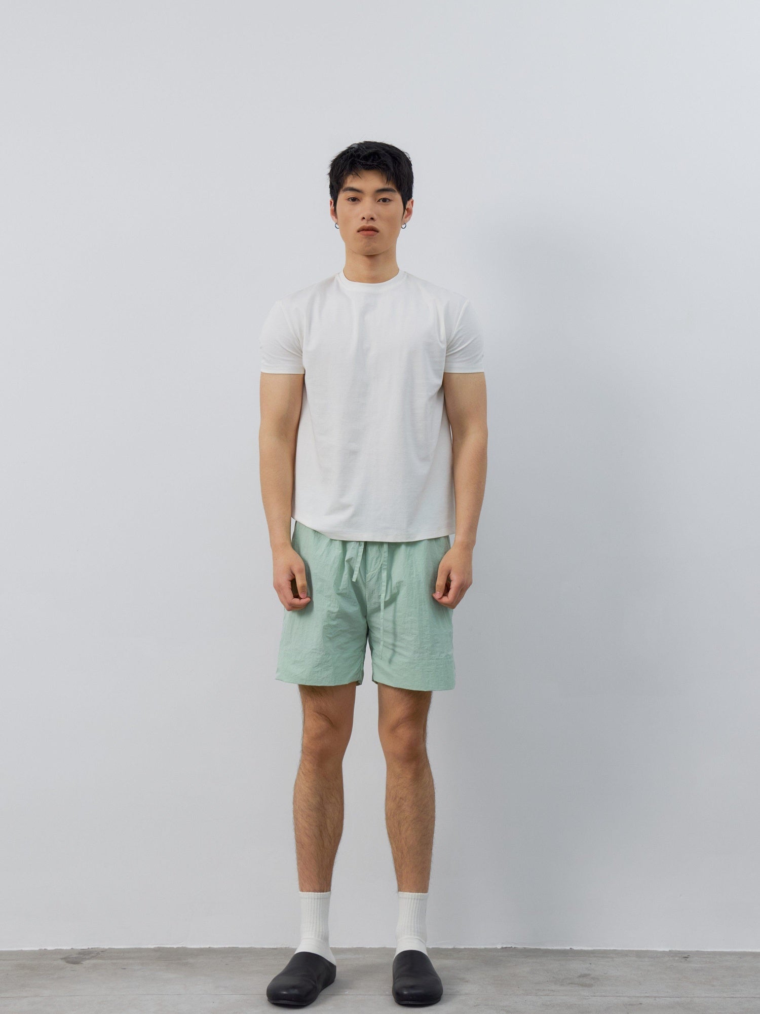 4JUNKS Breathable Recycled Fabric Slim Fit Crew Neck Unisex Solid Short Sleeve T-Shirts