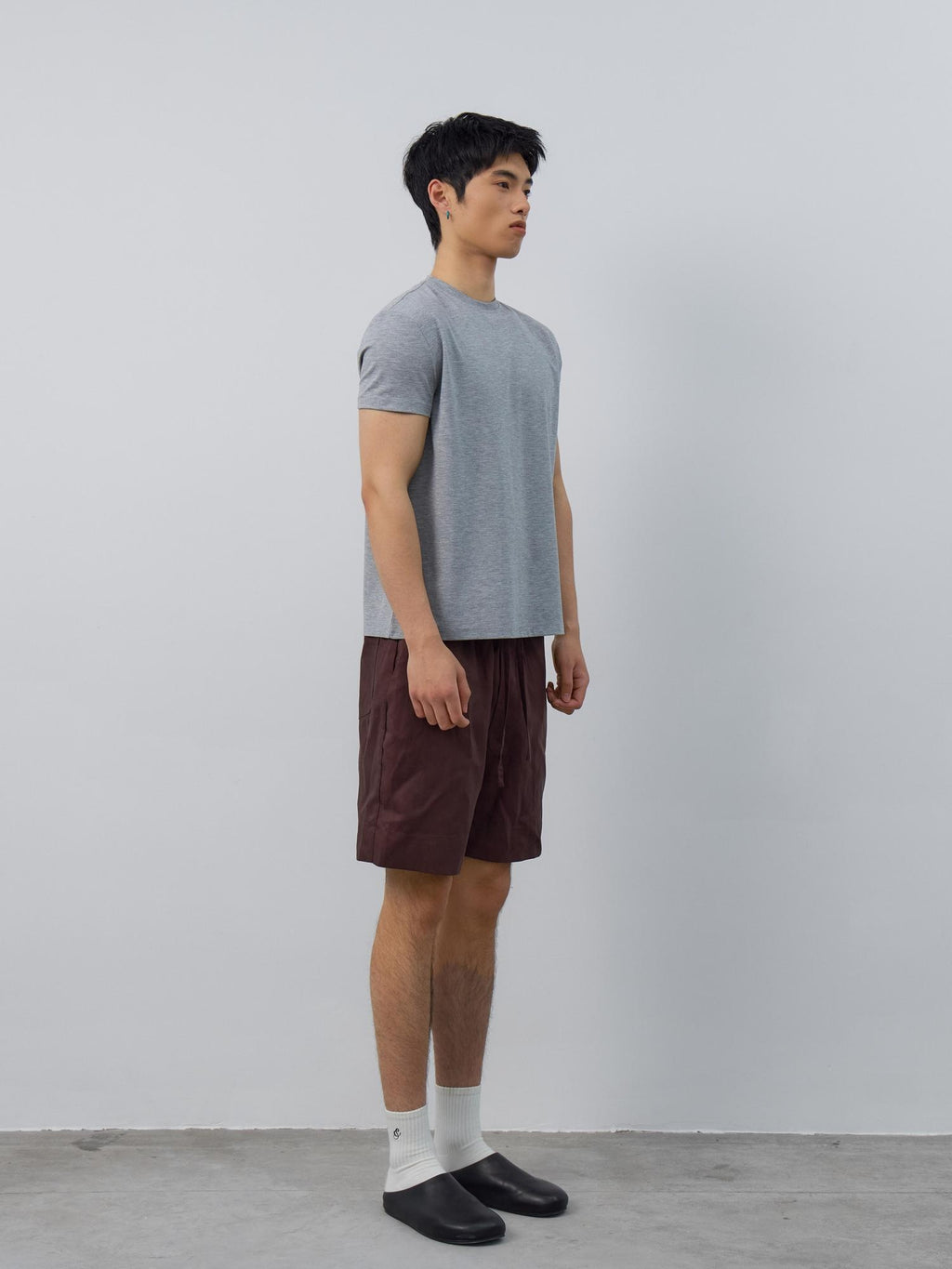 4JUNKS Breathable Recycled Fabric Slim Fit Crew Neck Unisex Solid Short Sleeve T-Shirts