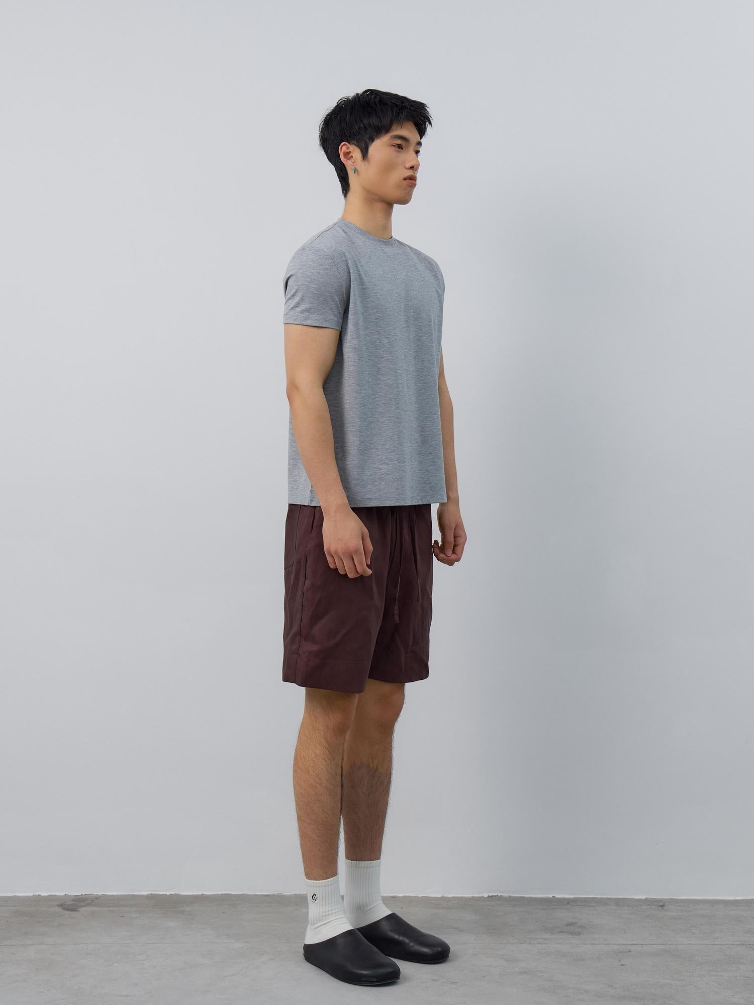 4JUNKS Breathable Recycled Fabric Slim Fit Crew Neck Unisex Solid Short Sleeve T-Shirts