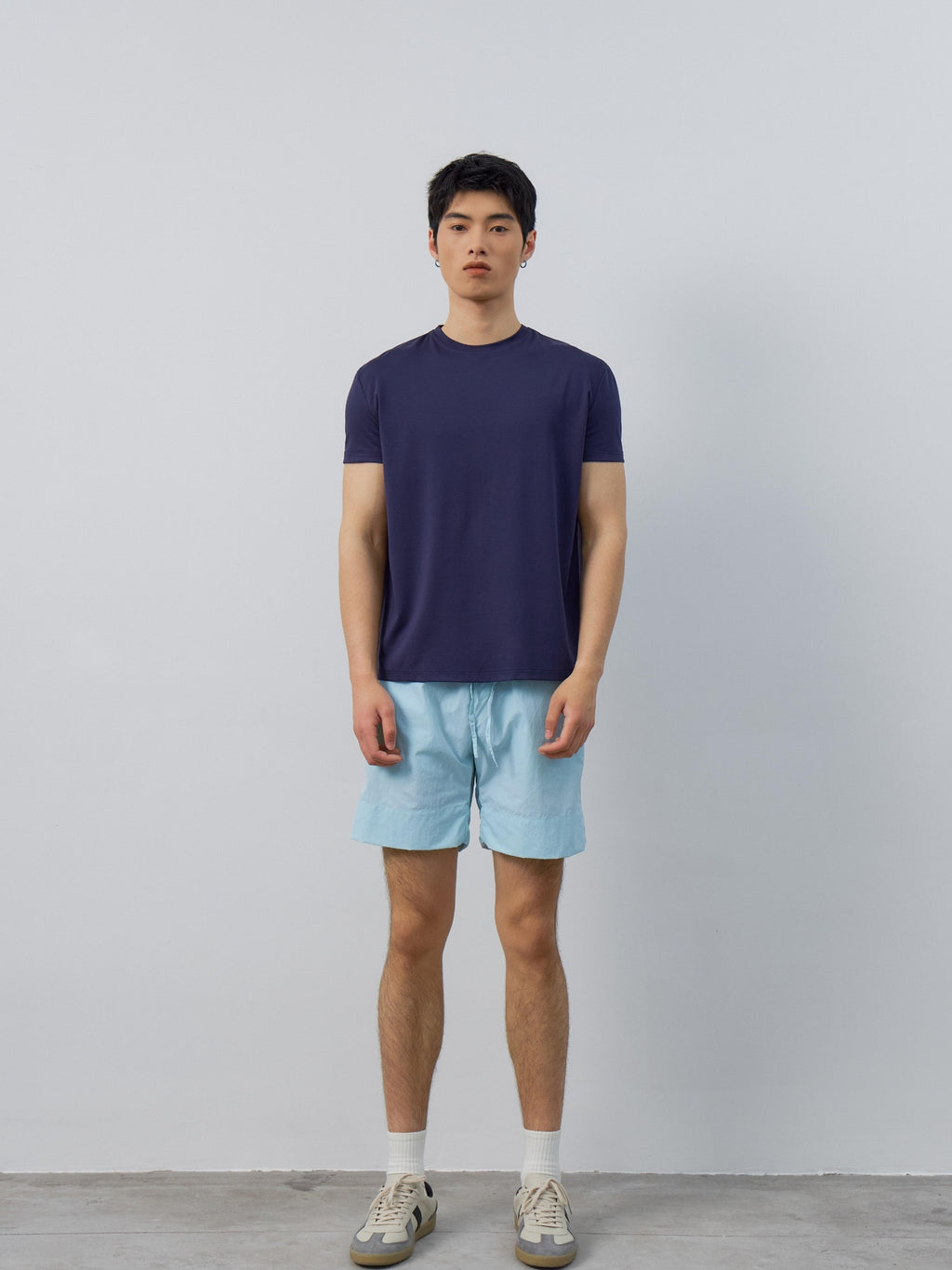 4JUNKS Breathable Recycled Fabric Slim Fit Crew Neck Unisex Solid Short Sleeve T-Shirts