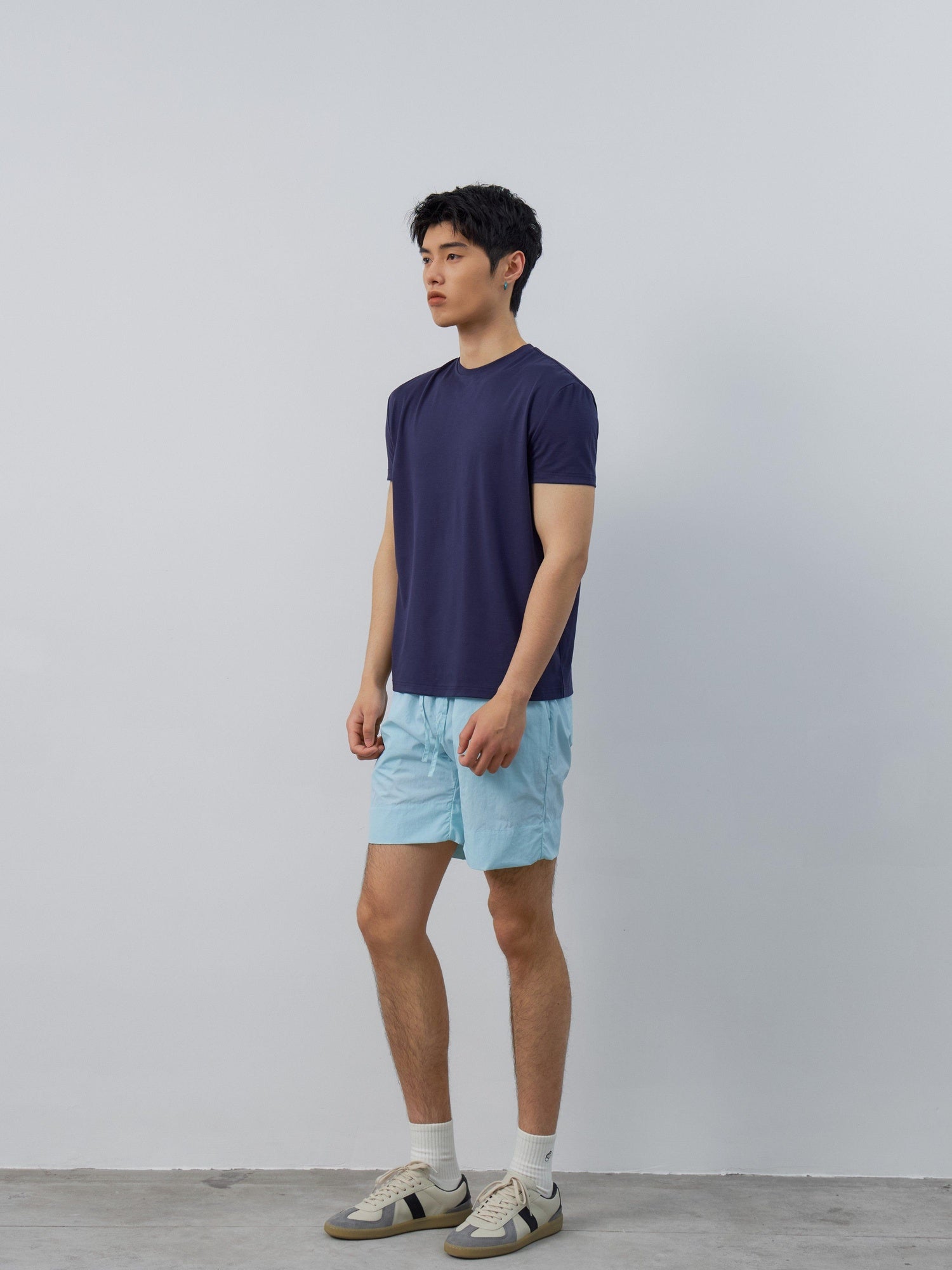 4JUNKS Breathable Recycled Fabric Slim Fit Crew Neck Unisex Solid Short Sleeve T-Shirts