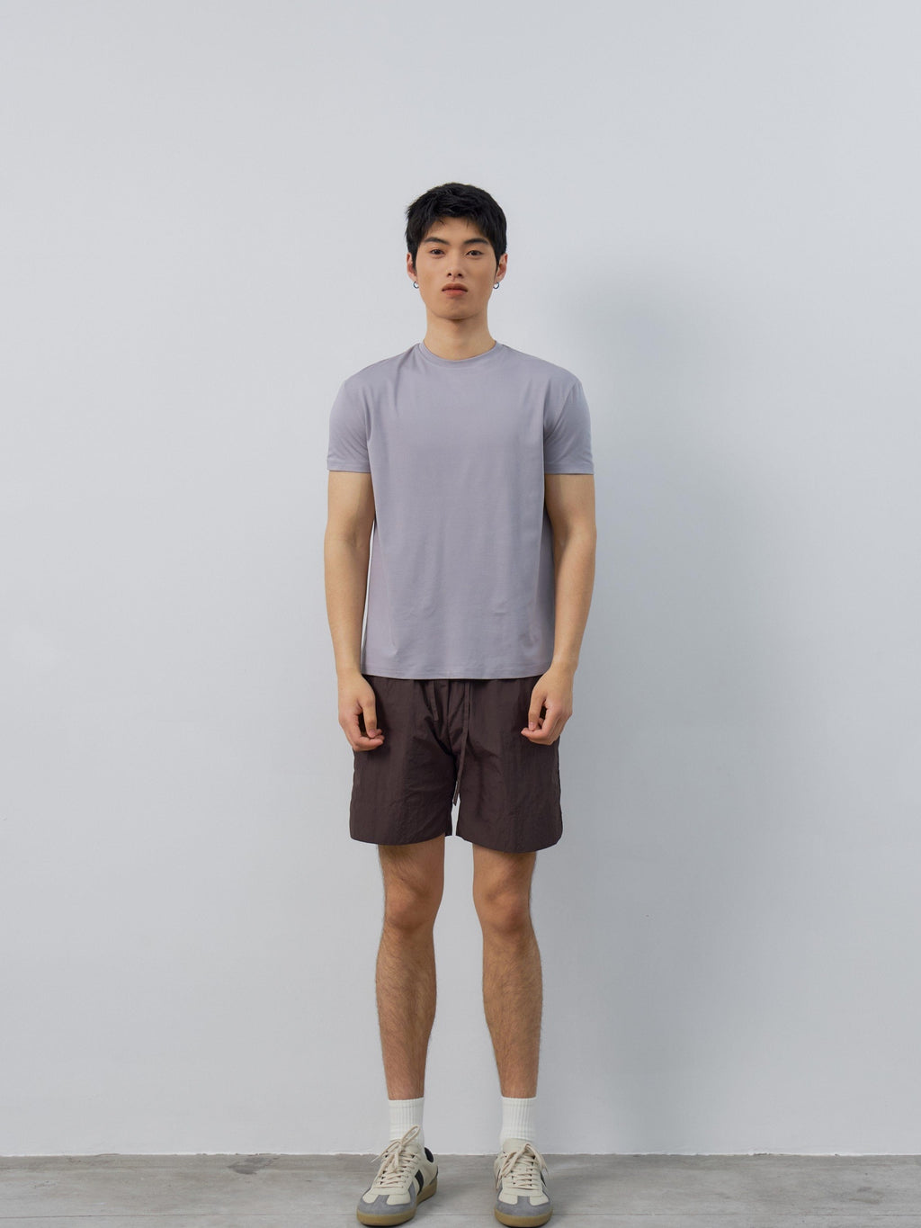 4JUNKS Breathable Recycled Fabric Slim Fit Crew Neck Unisex Solid Short Sleeve T-Shirts