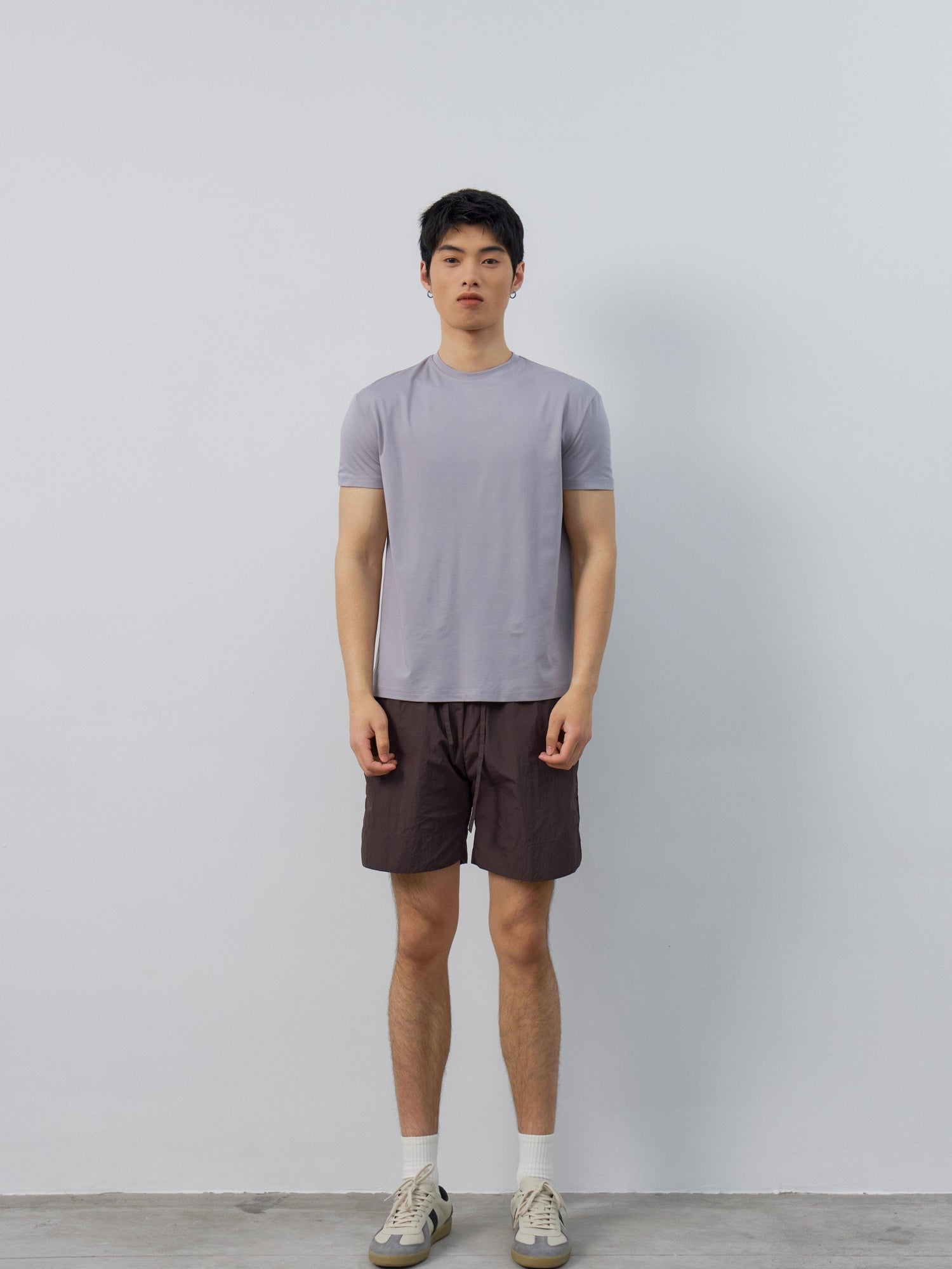 4JUNKS Breathable Recycled Fabric Slim Fit Crew Neck Unisex Solid Short Sleeve T-Shirts