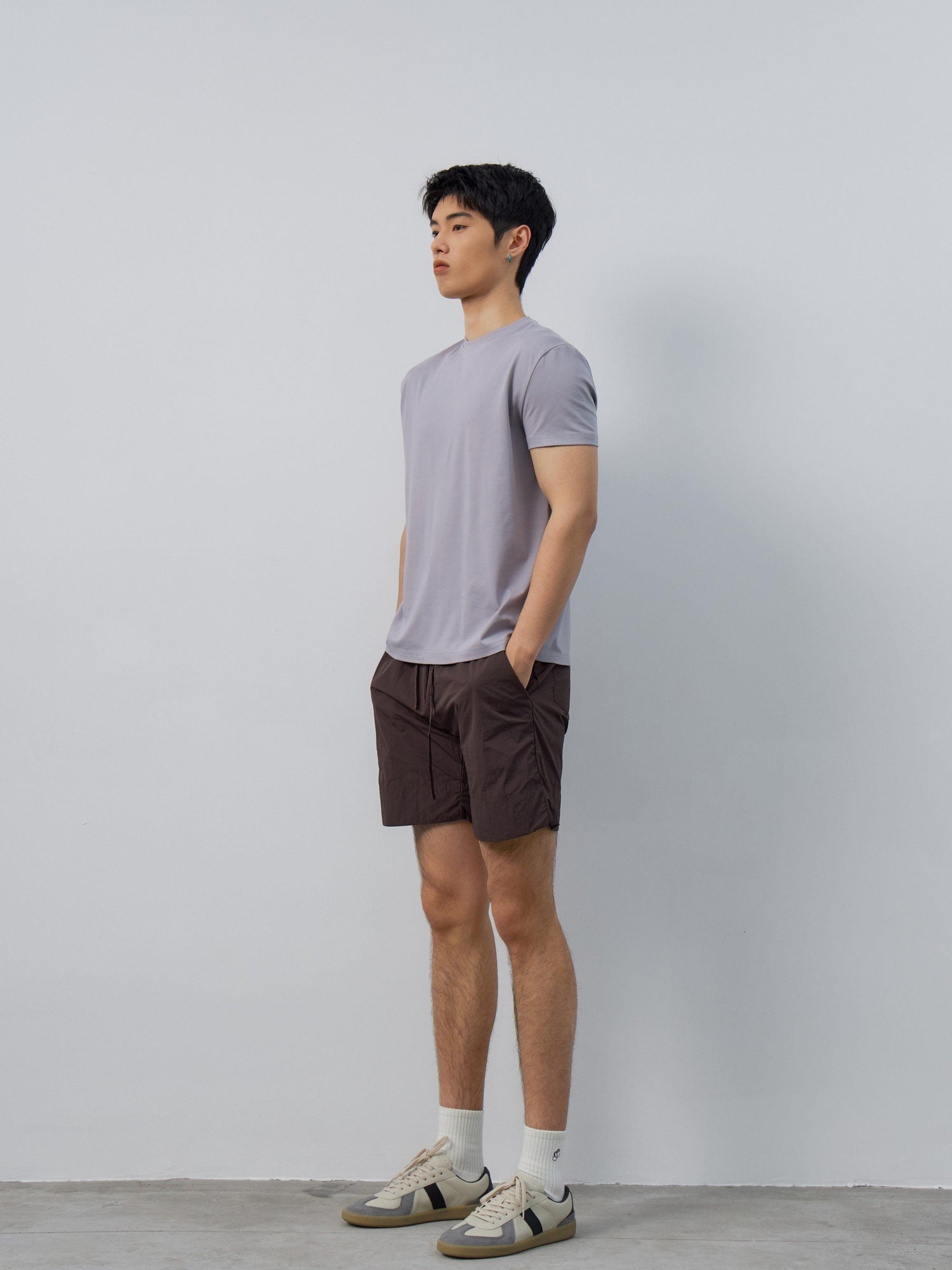 4JUNKS Breathable Recycled Fabric Slim Fit Crew Neck Unisex Solid Short Sleeve T-Shirts