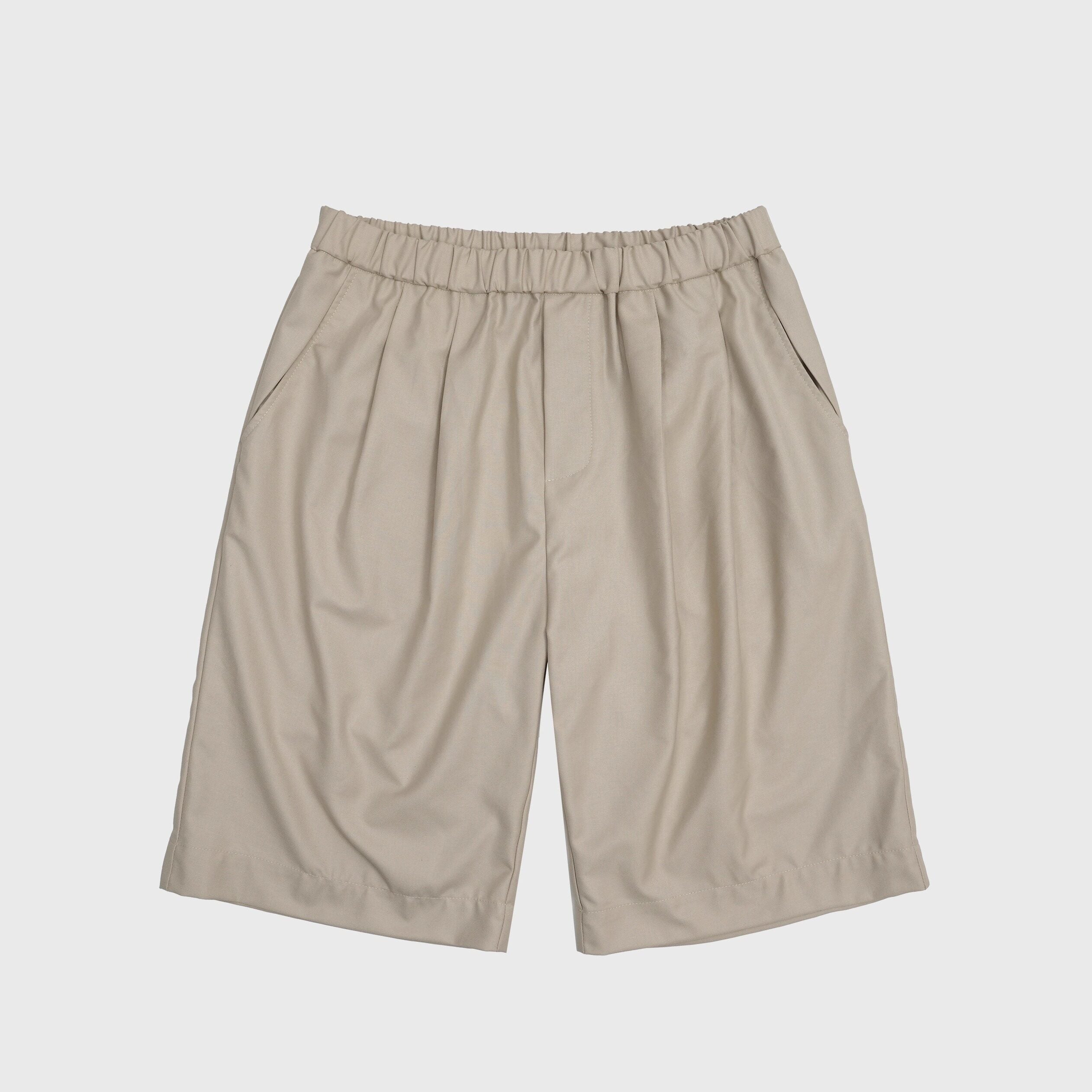 4JUNKS_Classic_Straight_Cut_Casual_Urban_Youth_S_To_Xl_Beige_Black_Gray_Tailored_Shorts_MISSTT