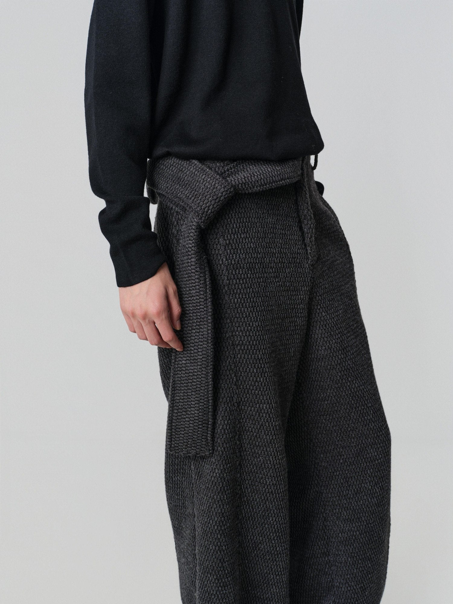 4JUNKS Comfortable Relaxed Fit Edgy Youth Casual Dark Gray Plain Straight Pants