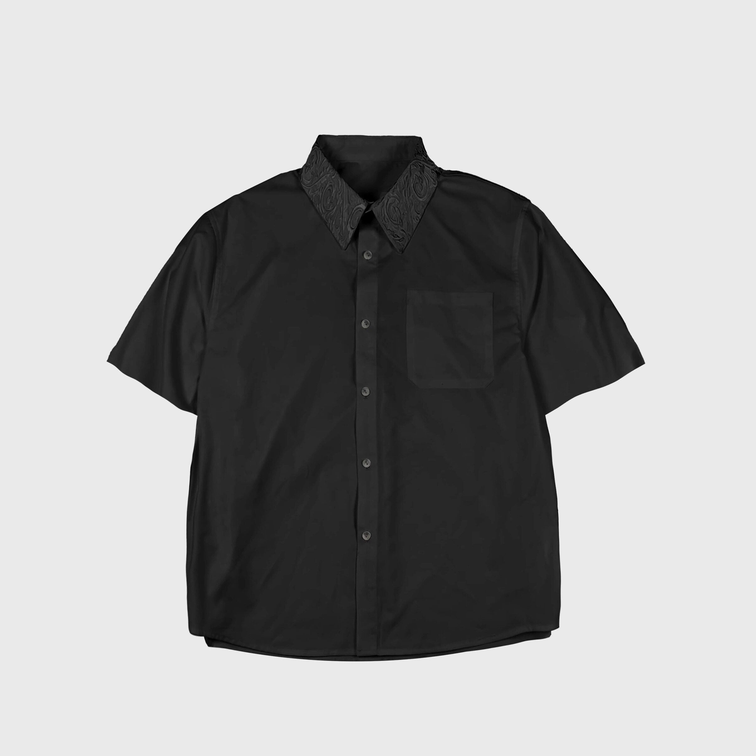 4JUNKS_Embroidered_Geometric_Cleanfit_Loose_Fit_Collared_Long_Sleeve_Unisex_Shirts_MISSTT