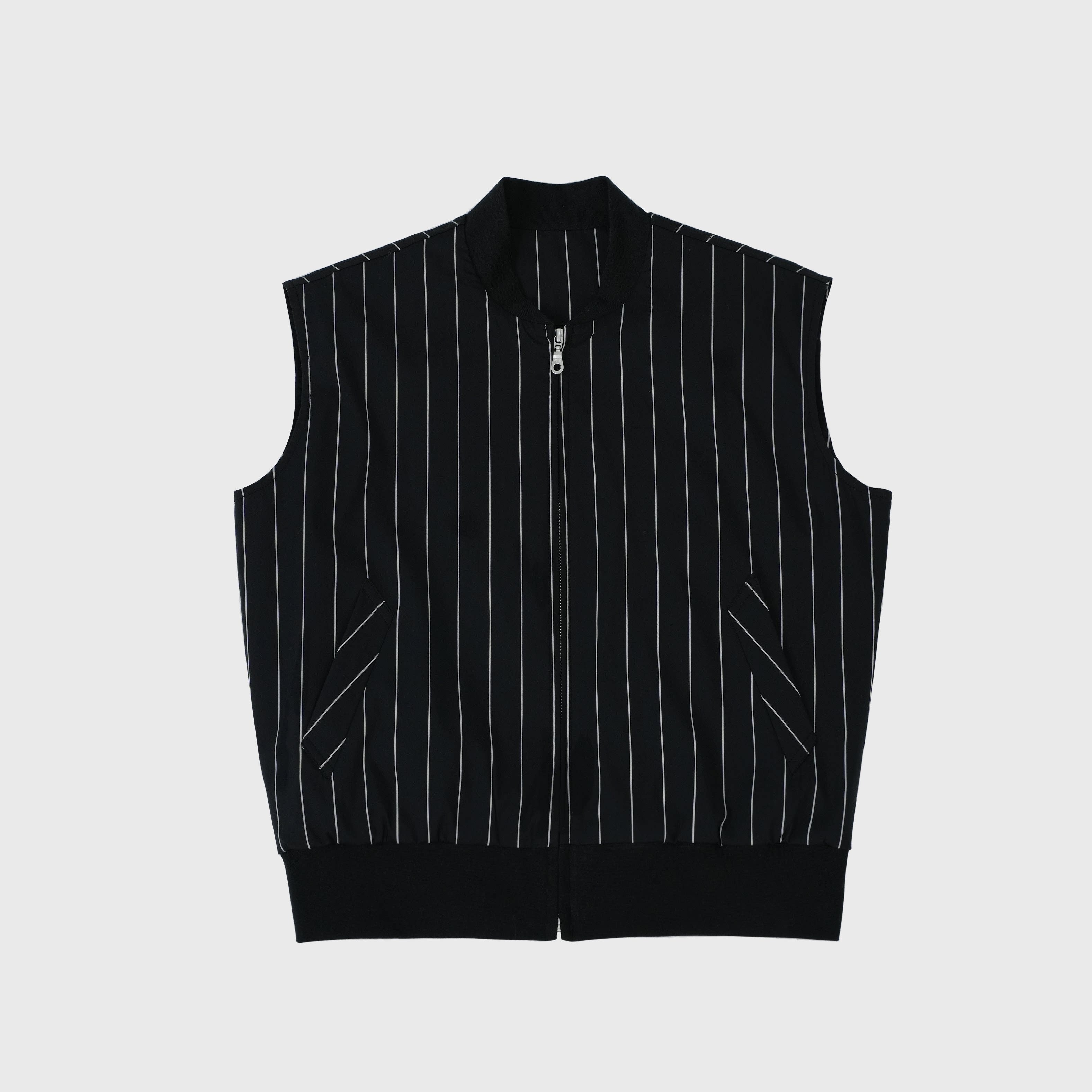 4JUNKS_Lightweight_Cotton_Blend_Loose_Zip_Baseball_Collar_Youth_Stripe_Vests_MISSTT