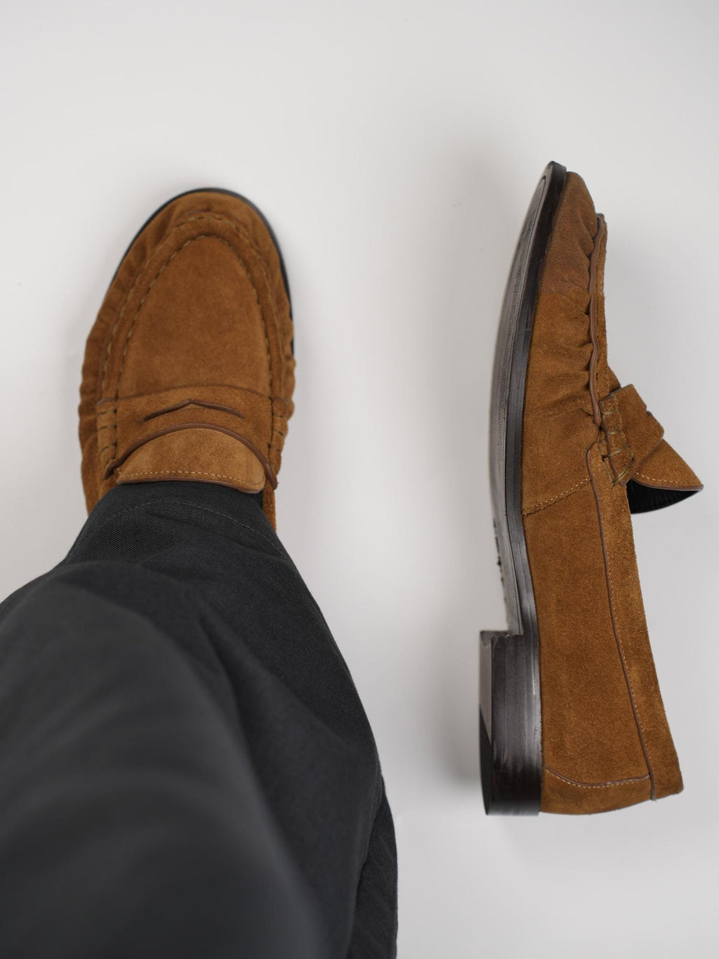 4JUNKS Lightweight Woven Slip On Casual Loafer Lambskin Lining Earth Yellow Dress Shoes