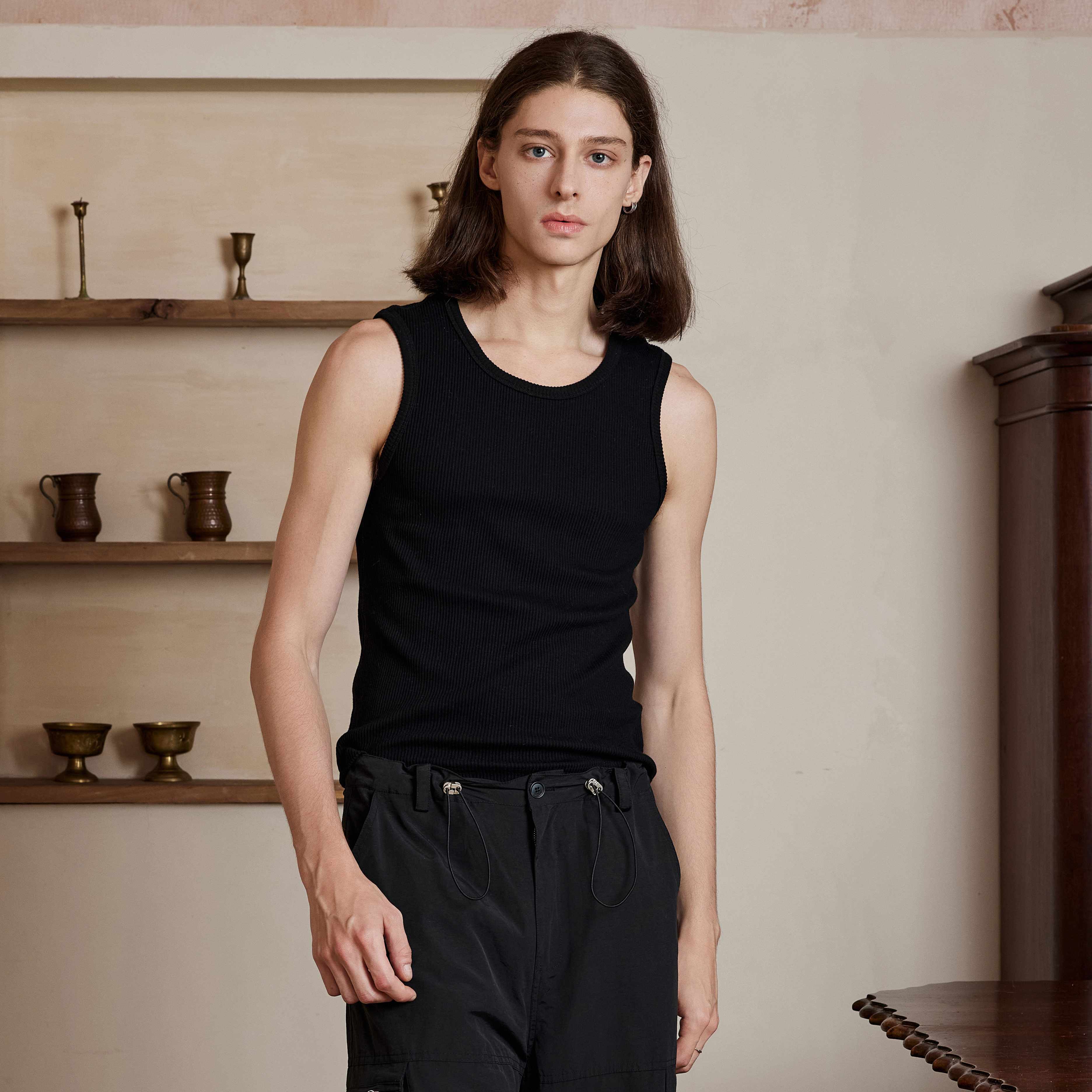 4JUNKS_Moisture_Wicking_Cotton_Stretch_Fitted_Round_Neck_Everyday_Tank_Tops_MISSTT