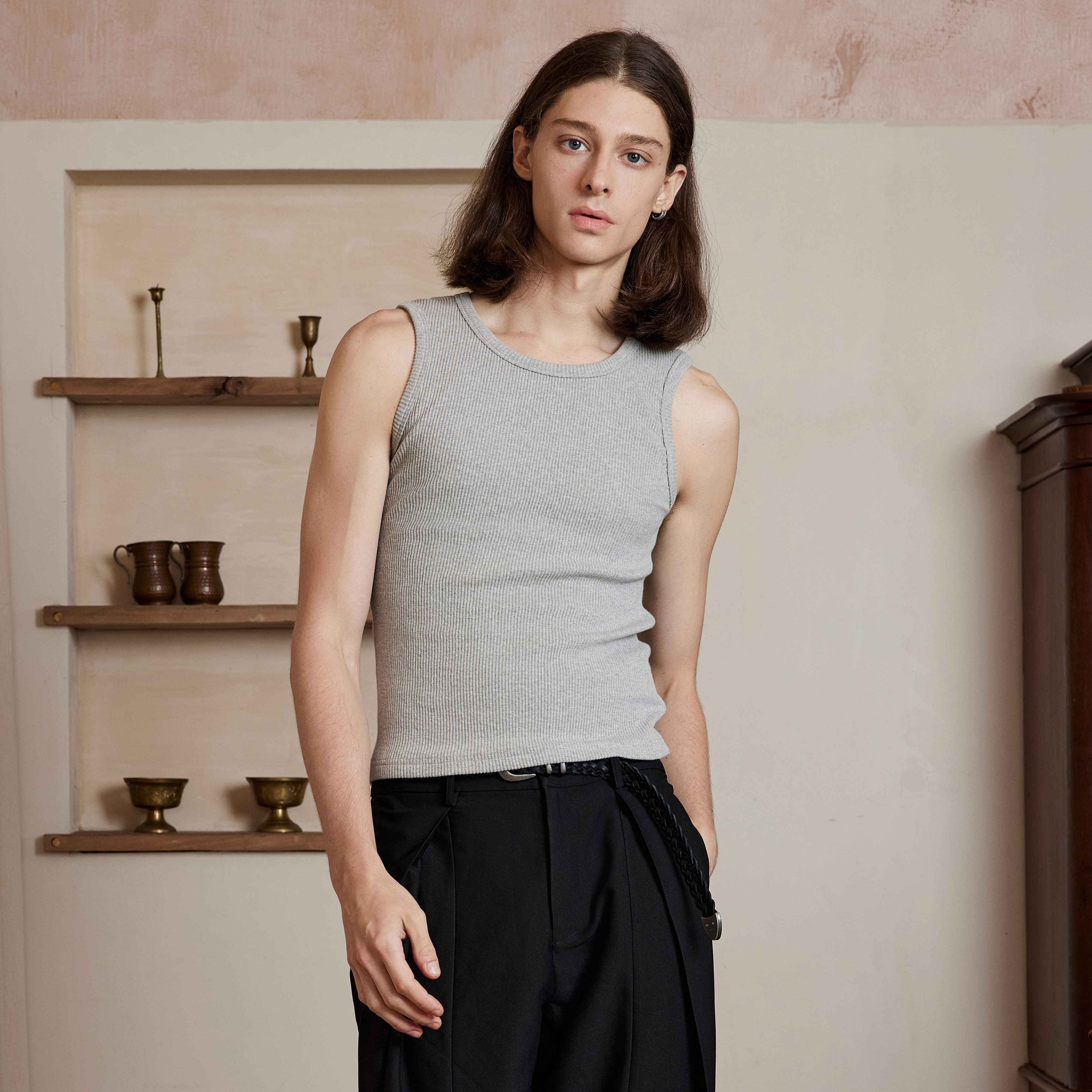 4JUNKS_Moisture_Wicking_Cotton_Stretch_Fitted_Round_Neck_Everyday_Tank_Tops_MISSTT