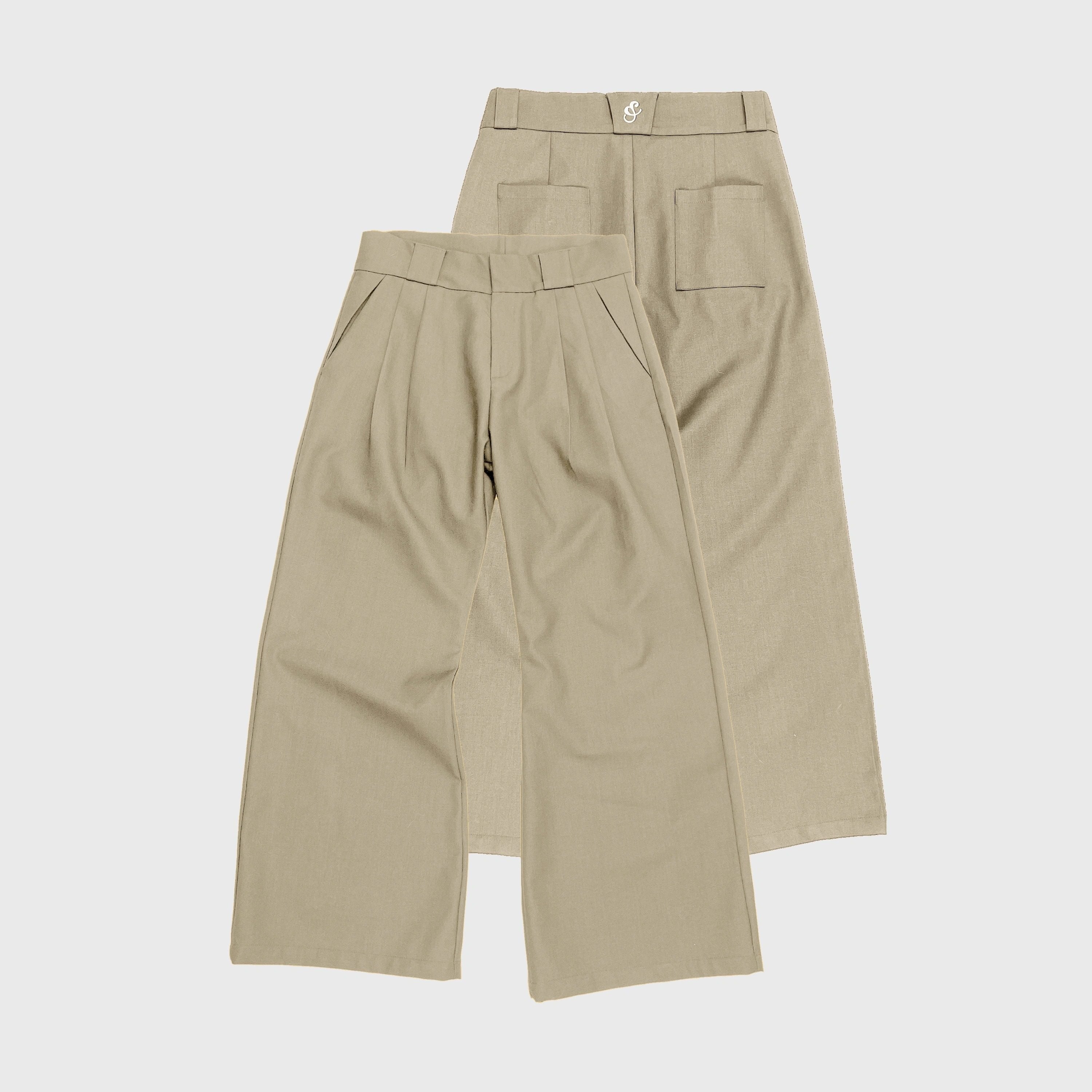 4JUNKS_Polyester_Blend_Loose_Fit_Cool_Youth_Casual_Khaki_Black_Dark_Gray_Straight_Pants_MISSTT