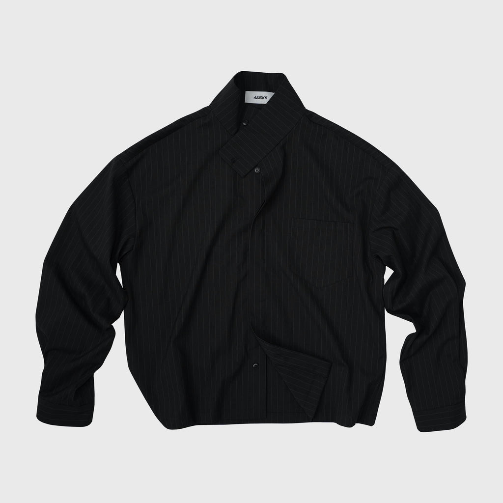 4JUNKS_Relaxed_Striped_Button_Front_Collared_Unisex_Cleanfit_Polyester_Cropped_Jackets_MISSTT
