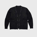 4JUNKS_Solid_Black_V-neck_Loose_Fit_Urban_Casual_Youth_Knit_Cardigans_MISSTT