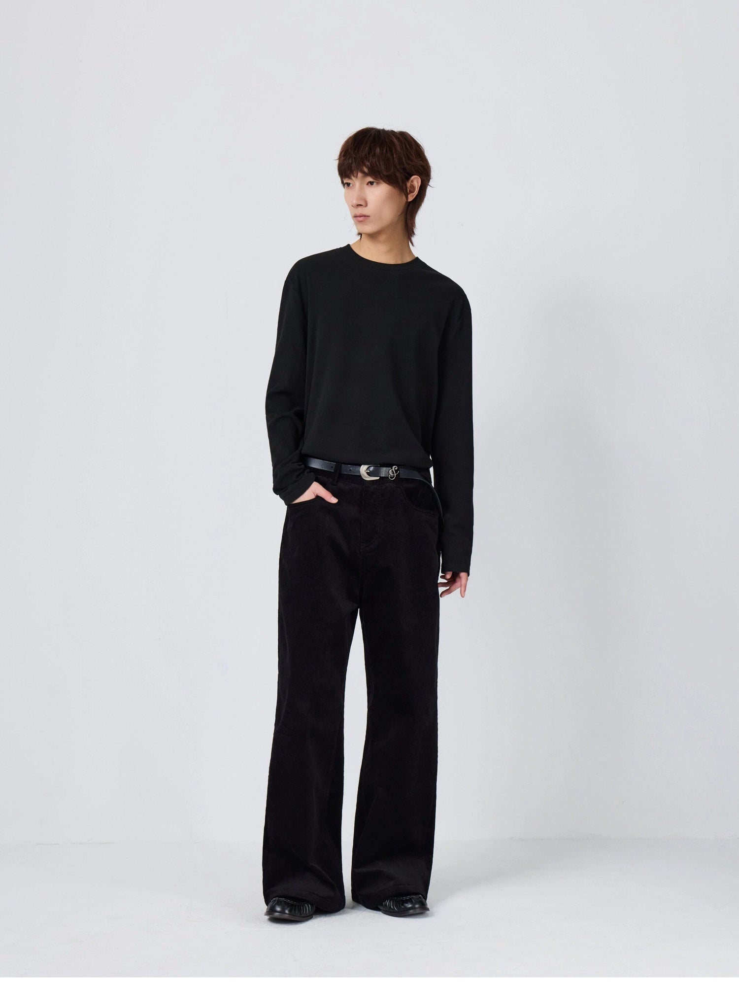 4JUNKS Thermal Plush High Neck Trendy Standard Fit Unisex Casual Long Sleeve T-Shirts