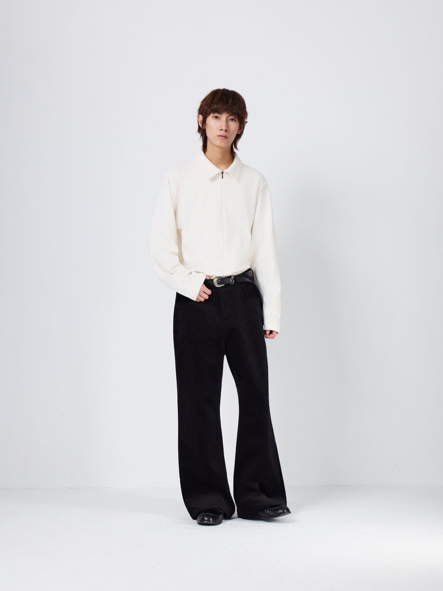 4JUNKS Thermal Polyester Cleanfit Zip Round Neck Unisex Citywalk Long Sleeve T-Shirts