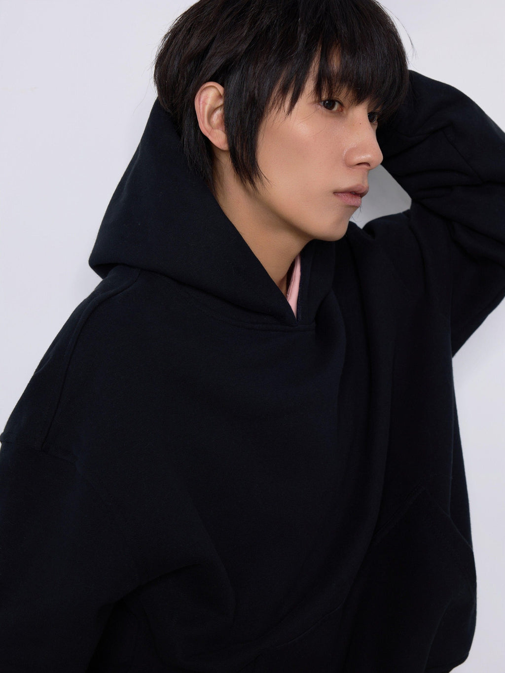 4JUNKS Warm Fleece Lined Oversized Plaid Cotton Blend Casual Unisex Long Sleeve Hoodie