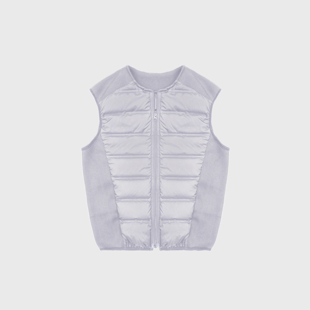 4JUNKS_White_Duck_Down_Slim_Fit_Business_Casual_Crew_Neck_Zipper_Black_Gray_Vests_MISSTT