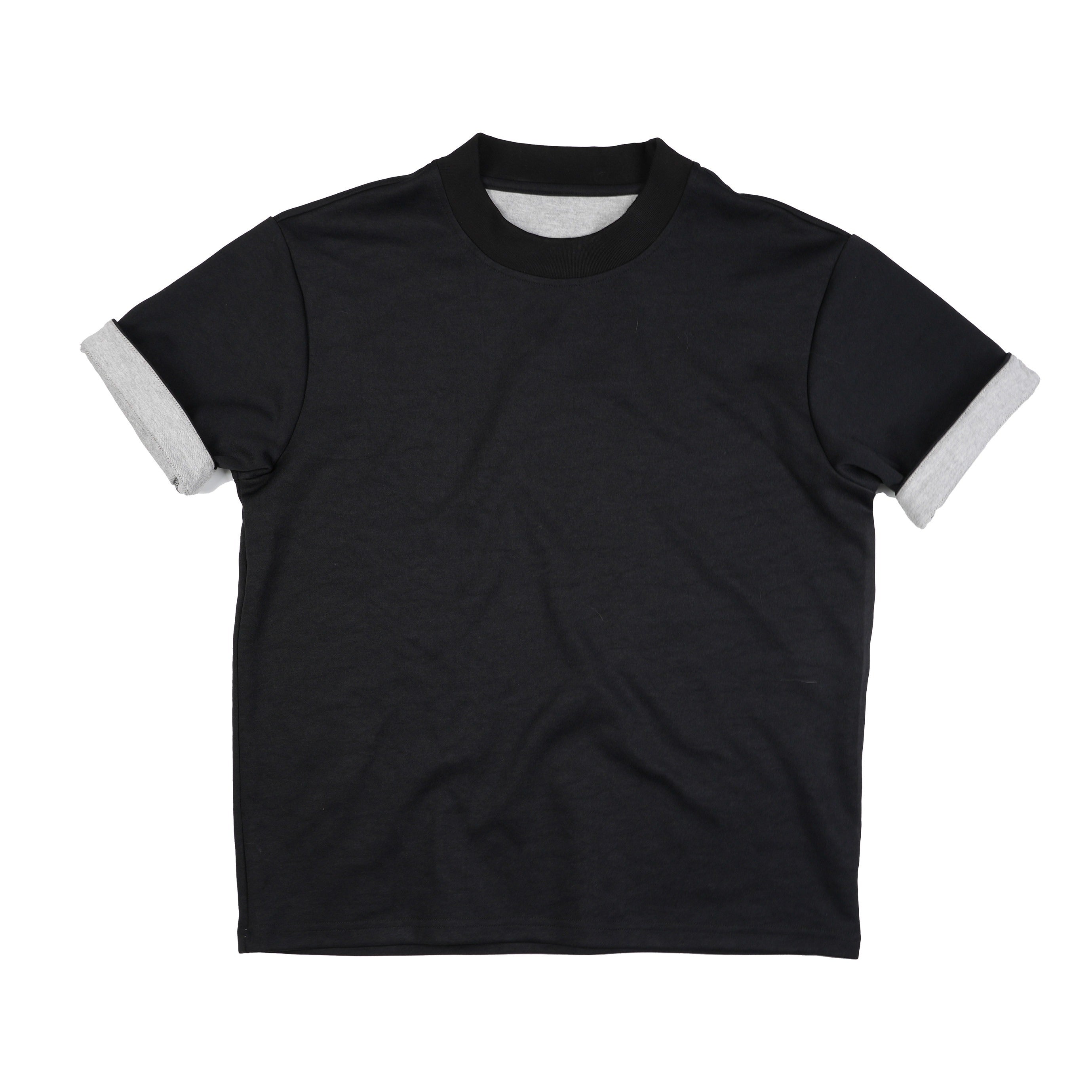 4JUNKS_Wrinkle_Free_Colorblock_Relaxed_Fit_Unisex_Breathable_Short_Sleeve_T-Shirts_MISSTT