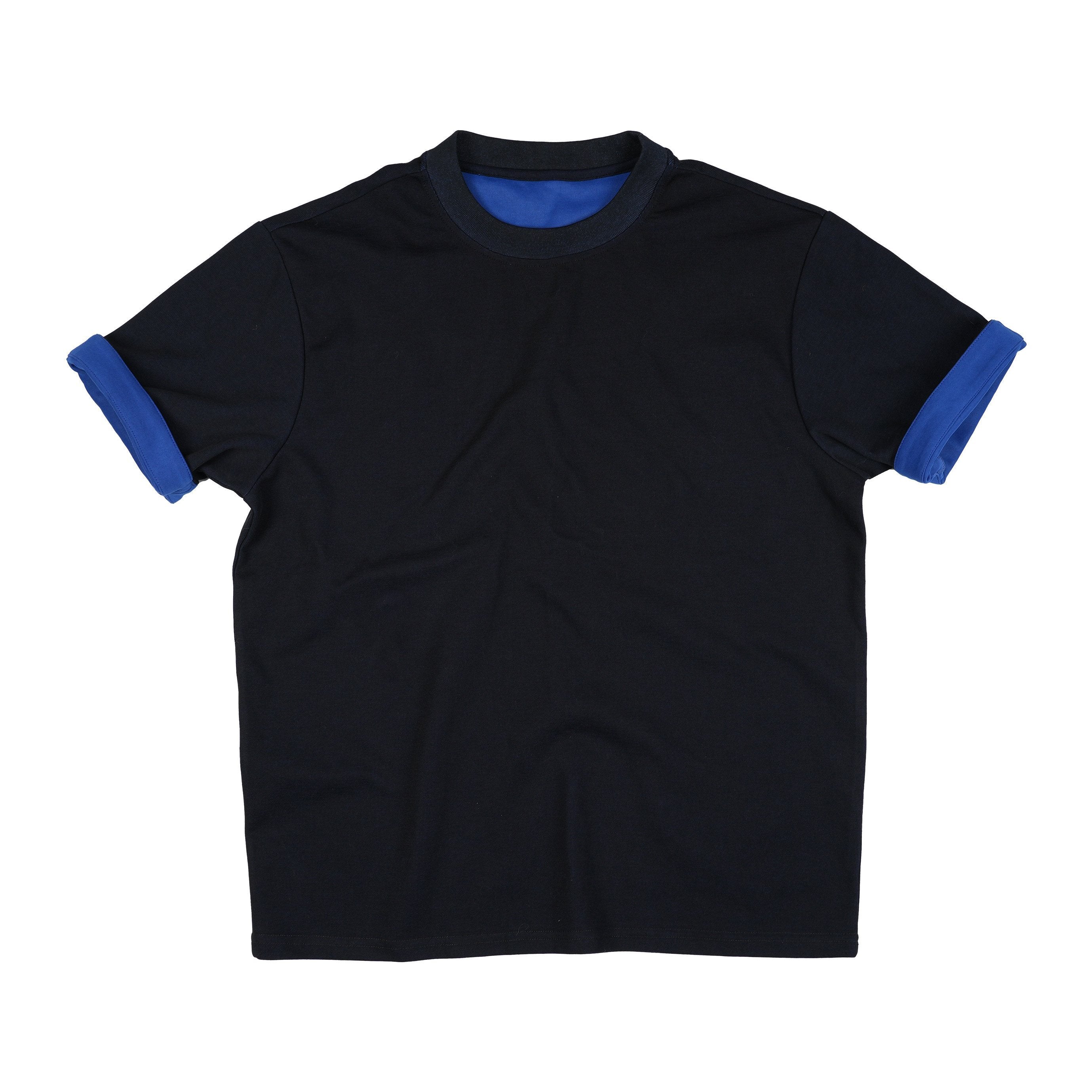 4JUNKS_Wrinkle_Free_Colorblock_Relaxed_Fit_Unisex_Breathable_Short_Sleeve_T-Shirts_MISSTT