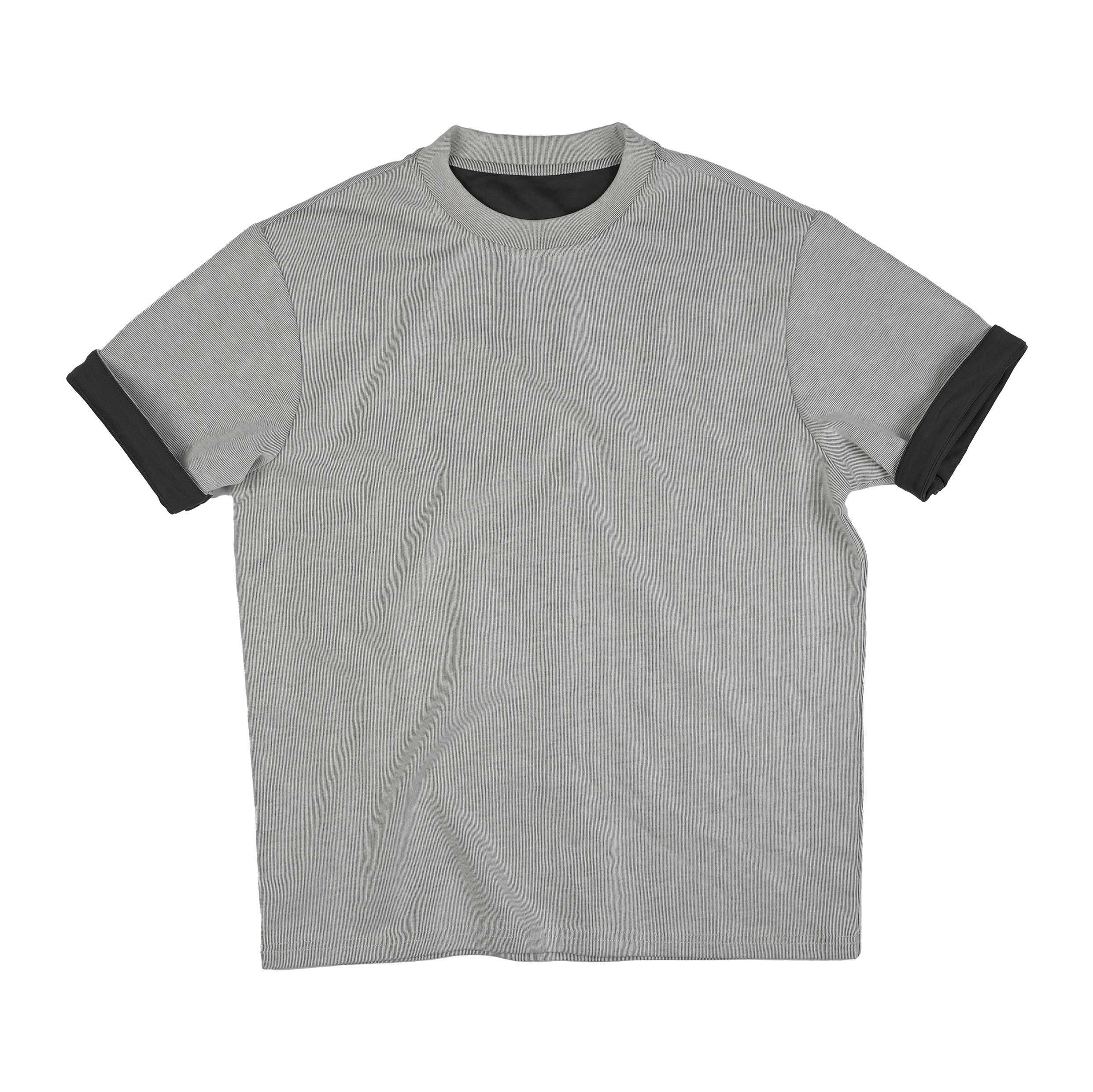 4JUNKS_Wrinkle_Free_Colorblock_Relaxed_Fit_Unisex_Breathable_Short_Sleeve_T-Shirts_MISSTT
