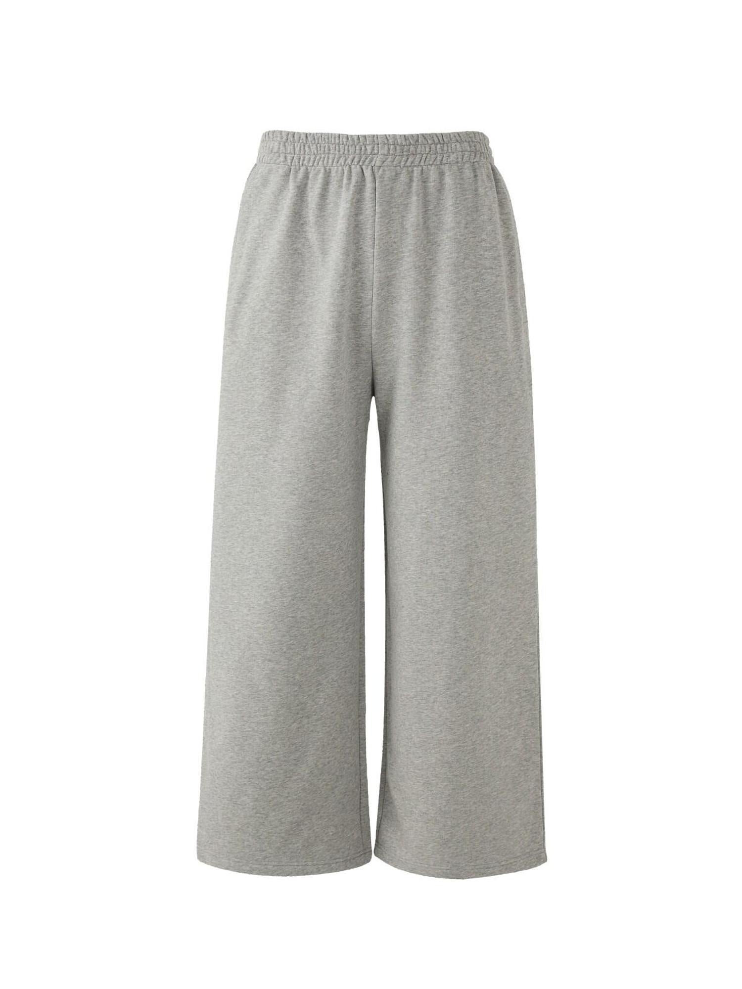 VLABMADE Cozy Brushed Fleece Relaxed Mid Rise Straight Pockets Home Cotton Sweatpants