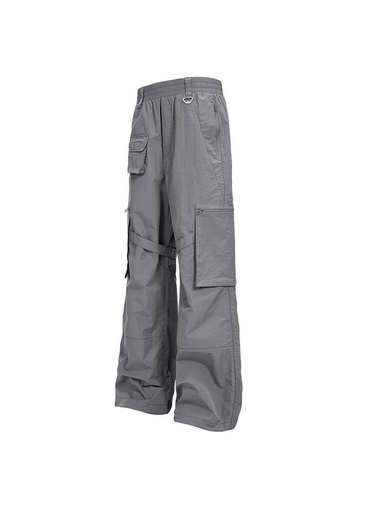 CATSSTAC Uv Protection Loose Fit Long Casual Youth Everyday Gray Sun Protection Pants