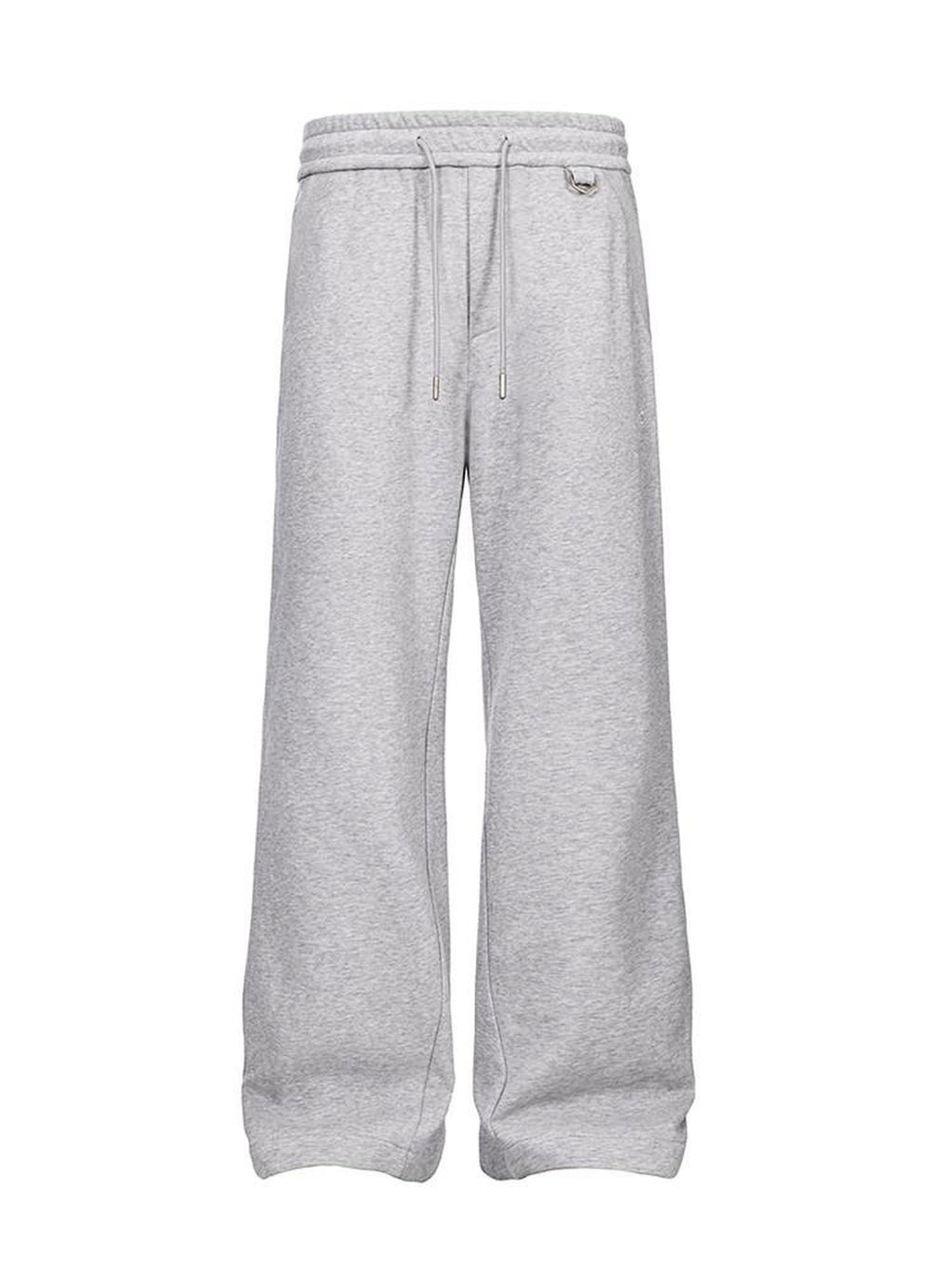 CATSSTAC Loose Mid Waist Trendy Sport Youth Solid Black Gray Straight Pants