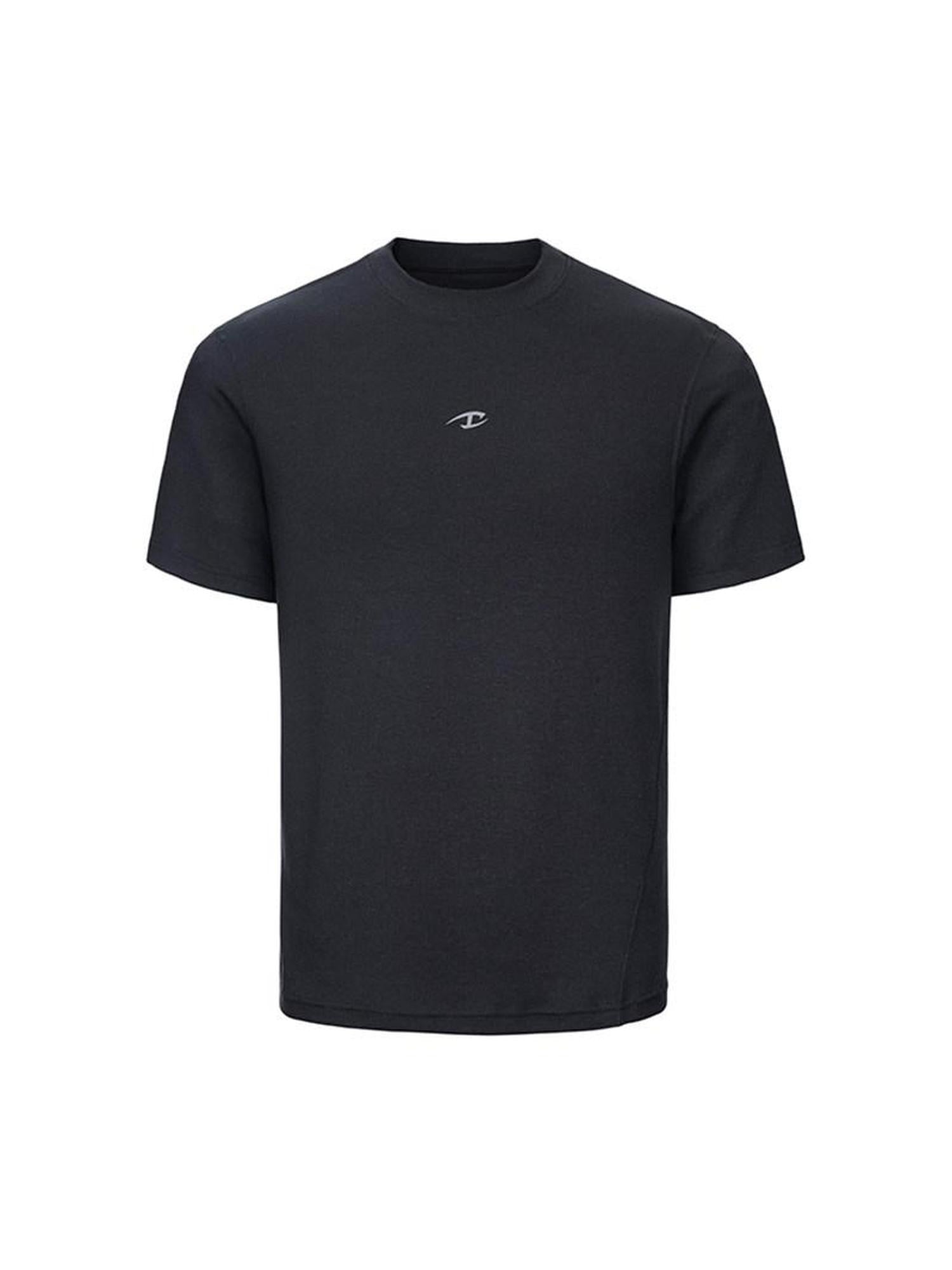 CATSSTAC High Stretch Loose Fit Crew Neck Unisex Casual Black Gray Short Sleeve T-Shirts