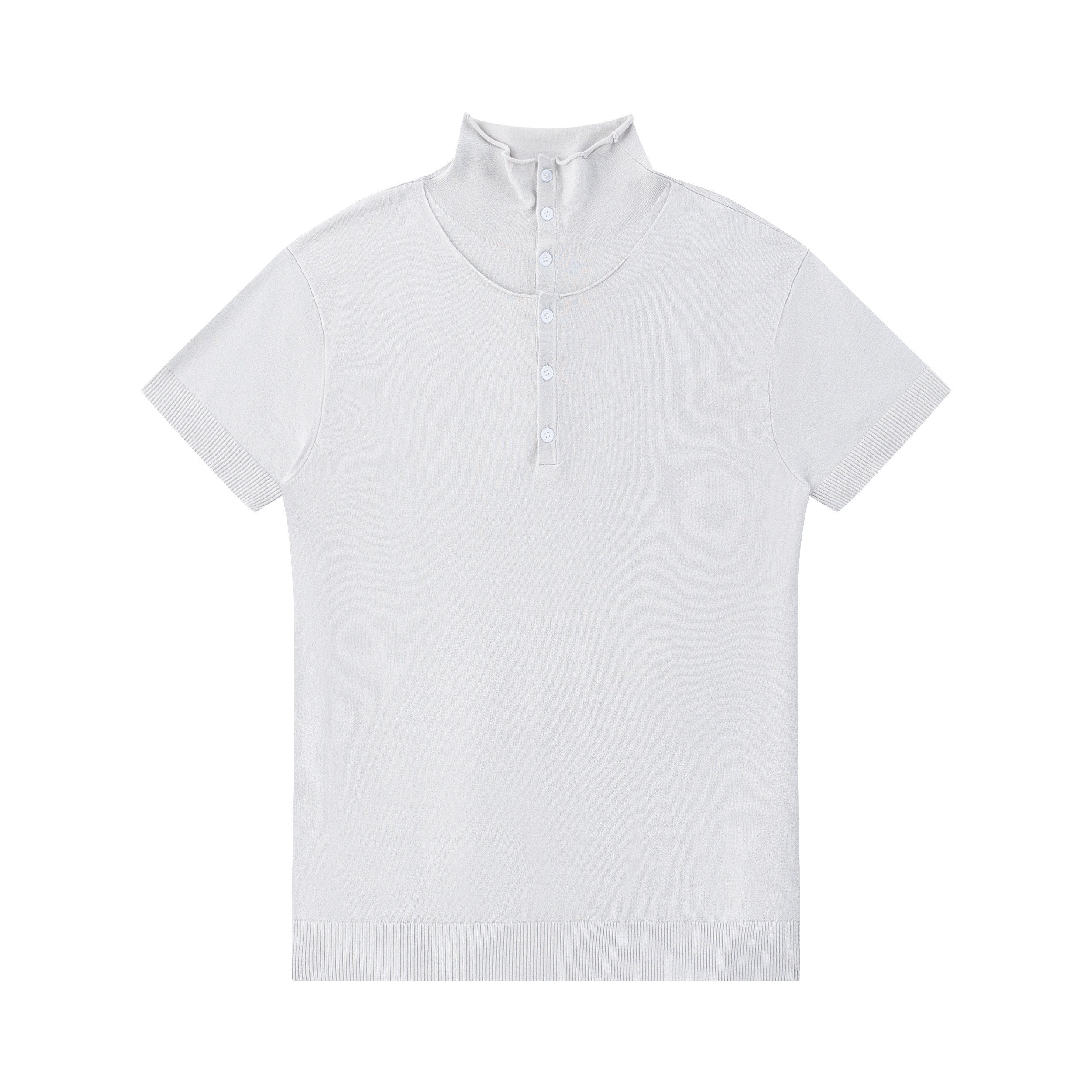 Hypeyourself_Soft_Breathable_Modal_Blend_Relaxed_High_Neck_Unisex_Solid_Short_Sleeve_T-Shirts_MISSTT