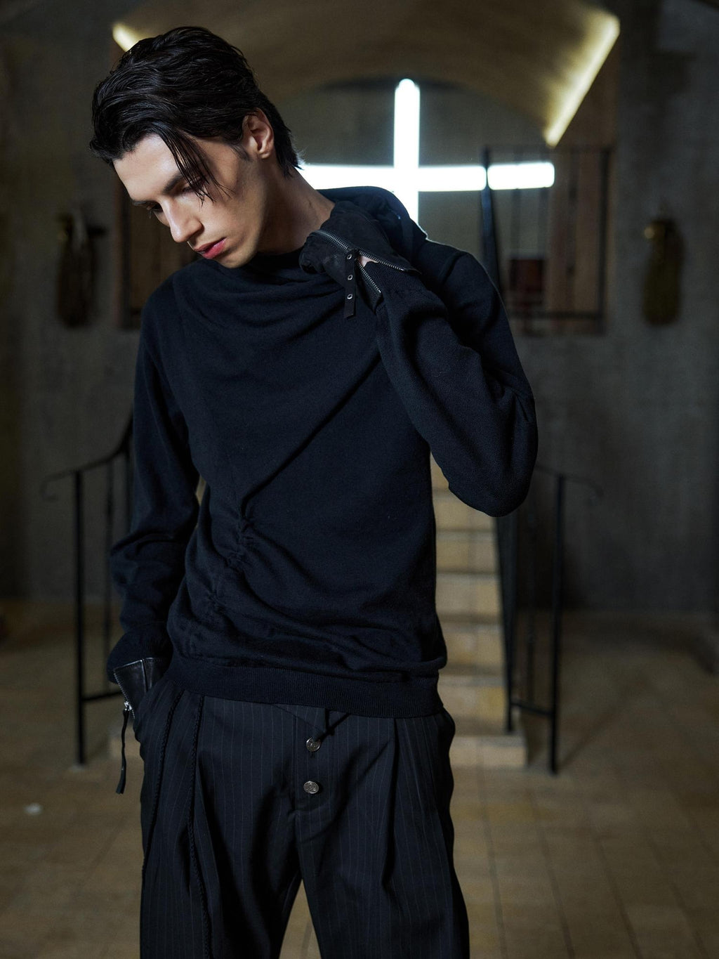 Hypeyourself Warm Brushed Slim Fit Casual Cardigan Men Everyday Knit Sweaters