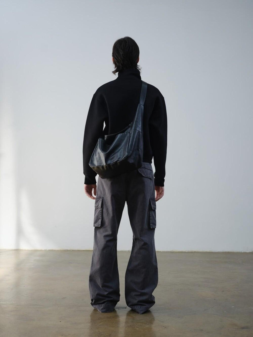 VLABMADE Distressed Cotton Straight Leg Pocketed Everyday Youth Wide Cargo Pants